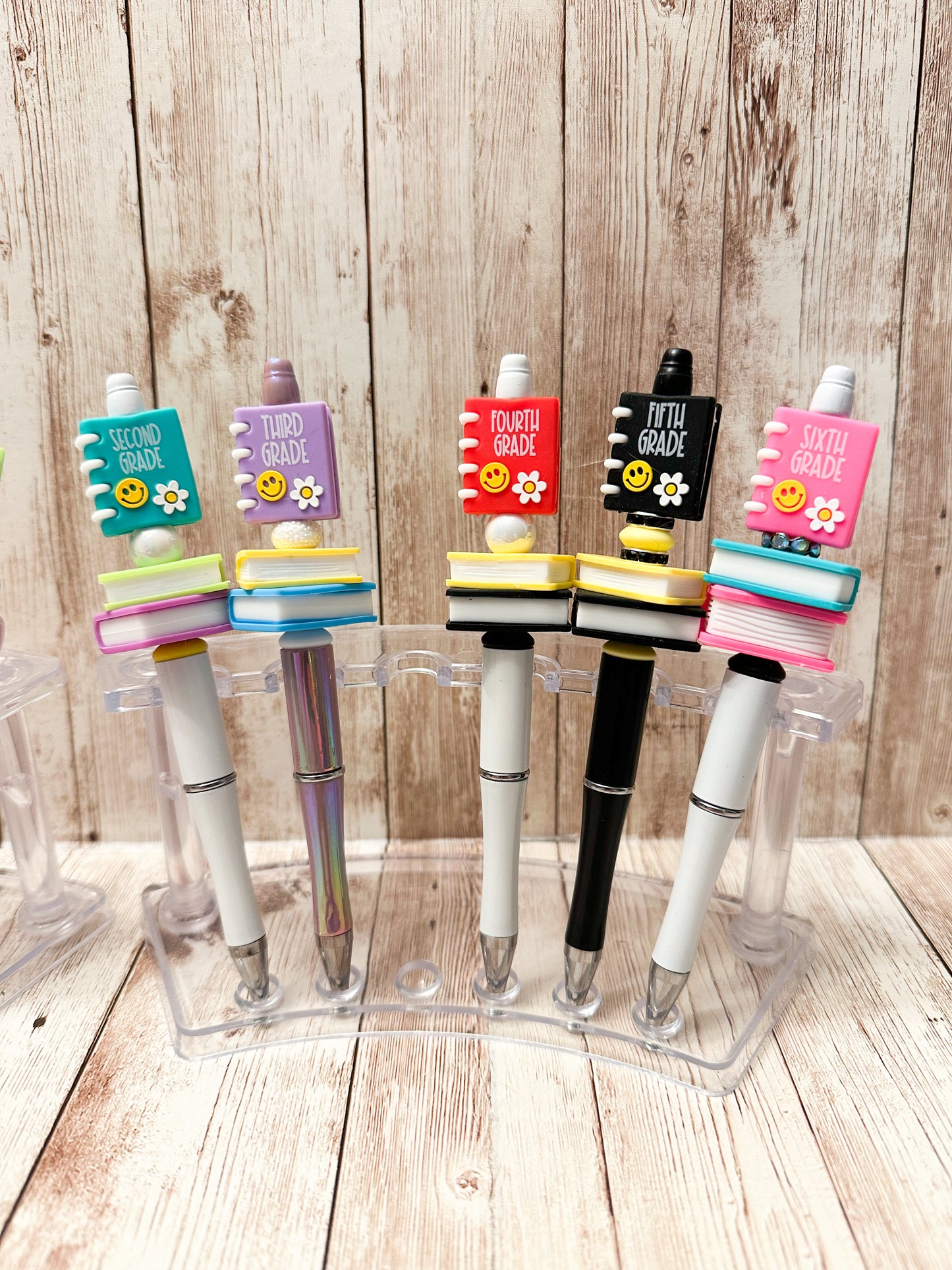 Beaded Pens - TEACHER - In My Teacher Era or Grade with Books