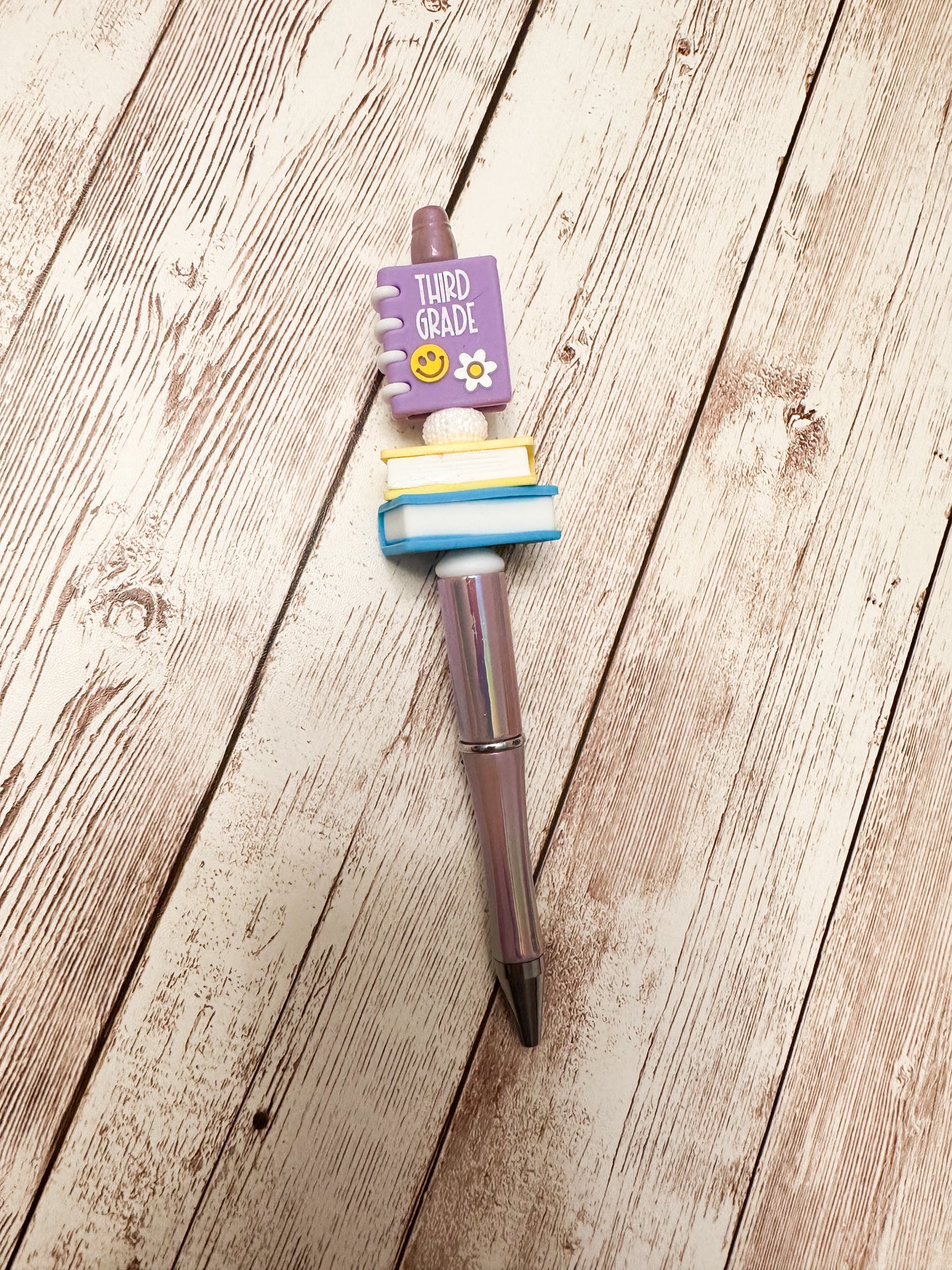 Beaded Pens - TEACHER - In My Teacher Era or Grade with Books