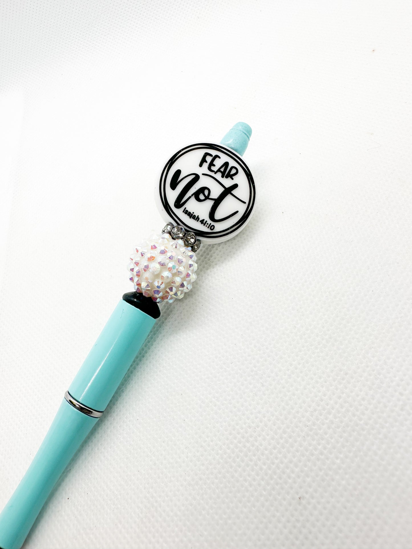 Beaded Pens - Inspirational - Christian - Religious - Fear Not - Cross - Faith Over Fear - Pray - Be Brave - Scripture