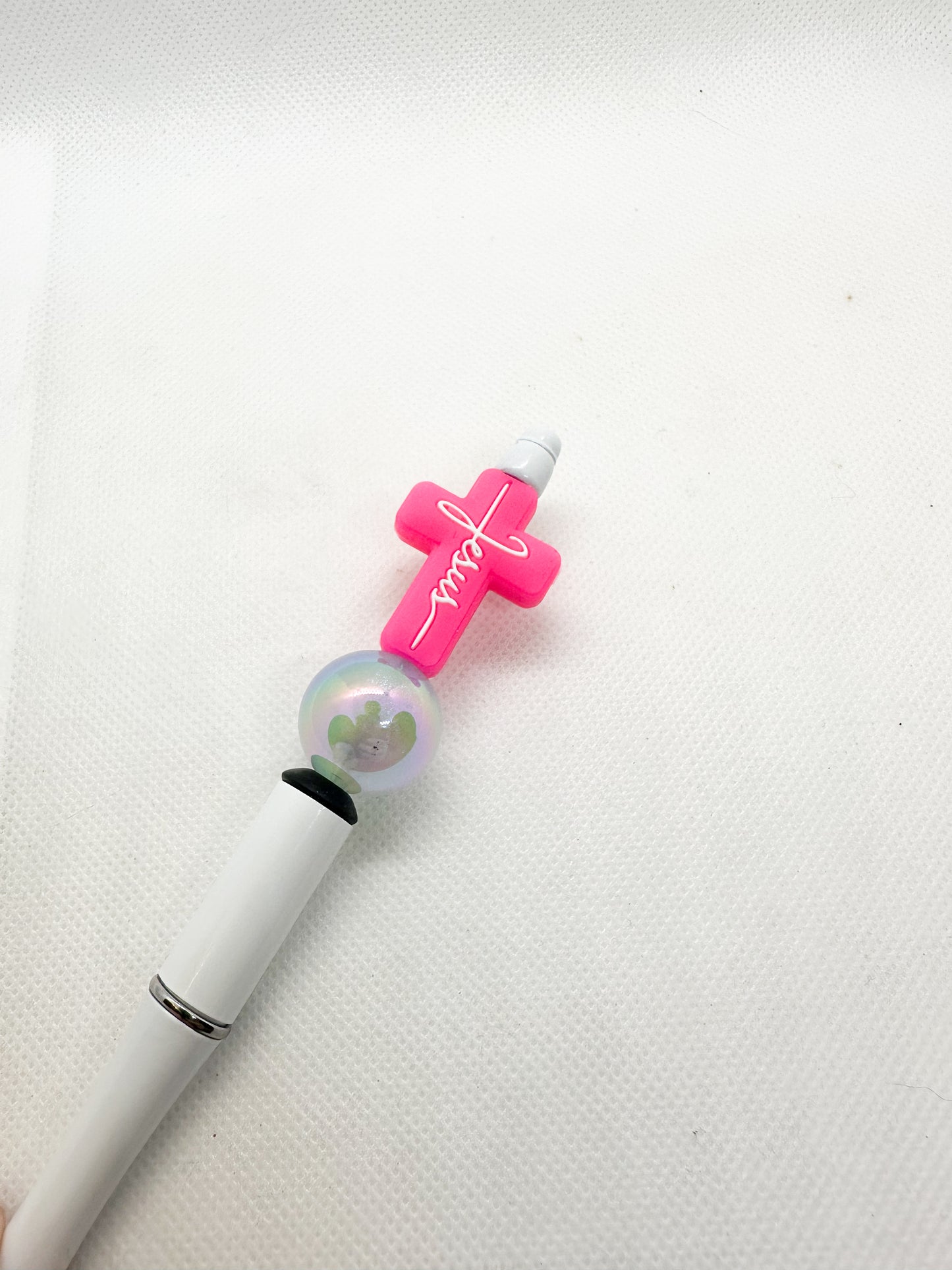 Beaded Pens - Inspirational - Christian - Religious - Fear Not - Cross - Faith Over Fear - Pray - Be Brave - Scripture