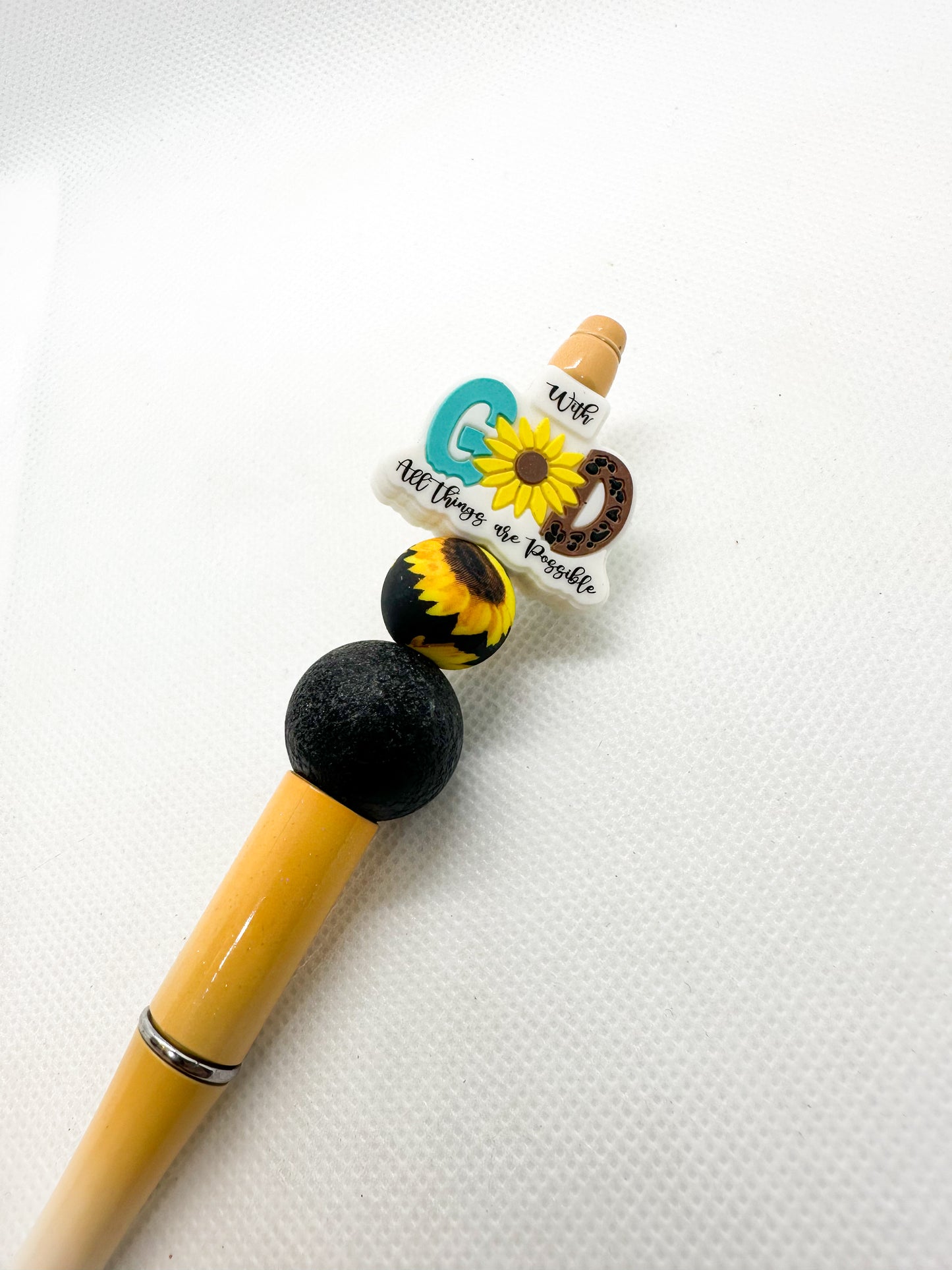Beaded Pens - Inspirational - Christian - Religious - Fear Not - Cross - Faith Over Fear - Pray - Be Brave - Scripture