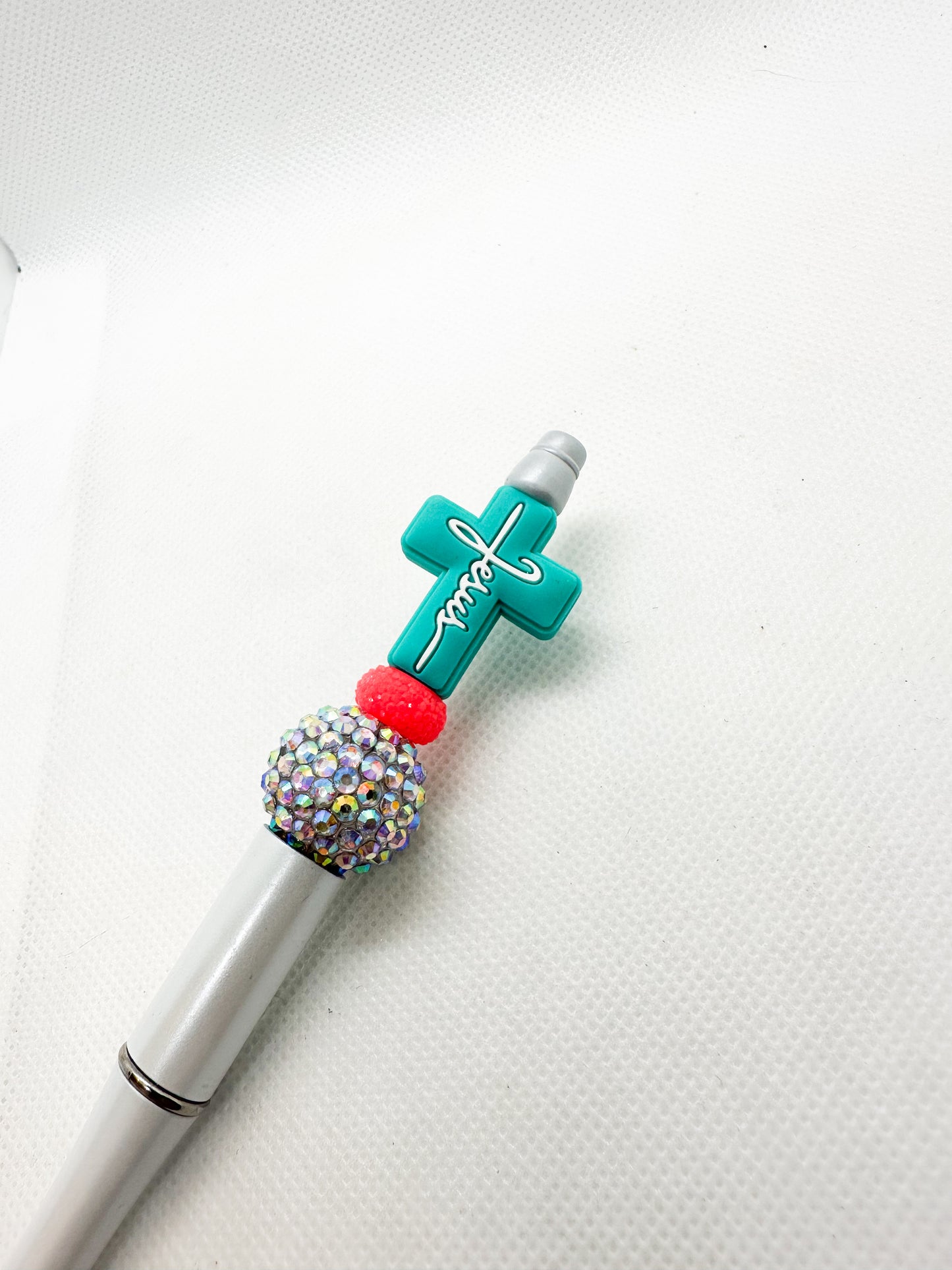 Beaded Pens - Inspirational - Christian - Religious - Fear Not - Cross - Faith Over Fear - Pray - Be Brave - Scripture