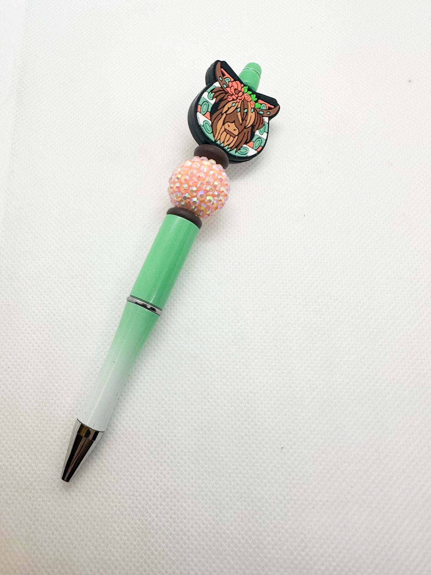 Beaded Pens - Western - Cow - Highland - Longhorn