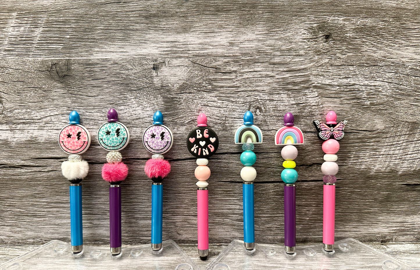 Stylus Pens - Smiley Face - Be Kind - Rainbow - Butterfly