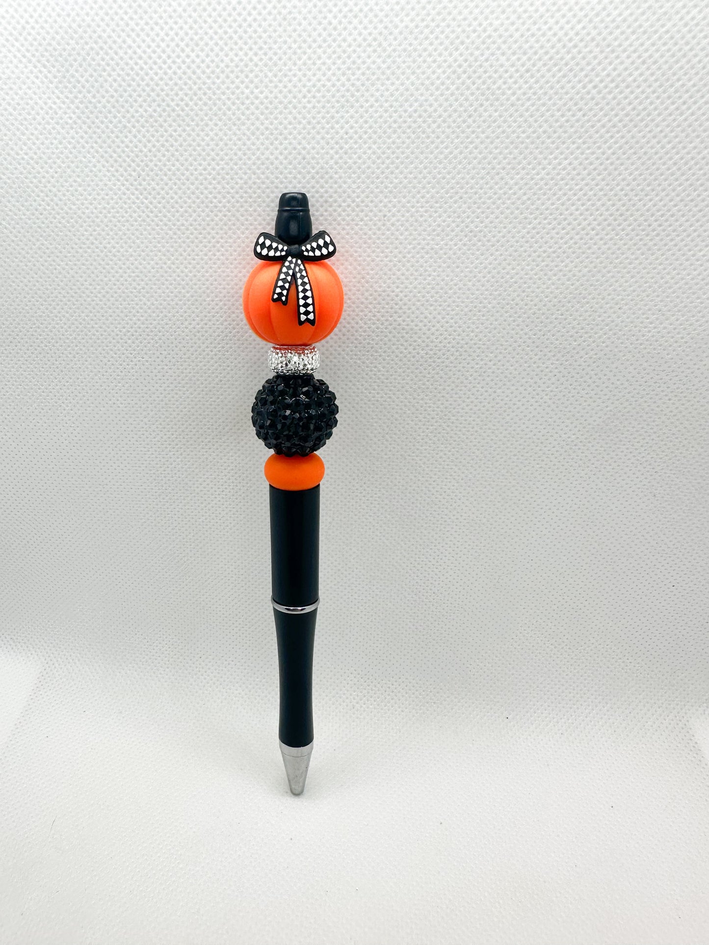 Beaded Pens - Pumpkins with Bows