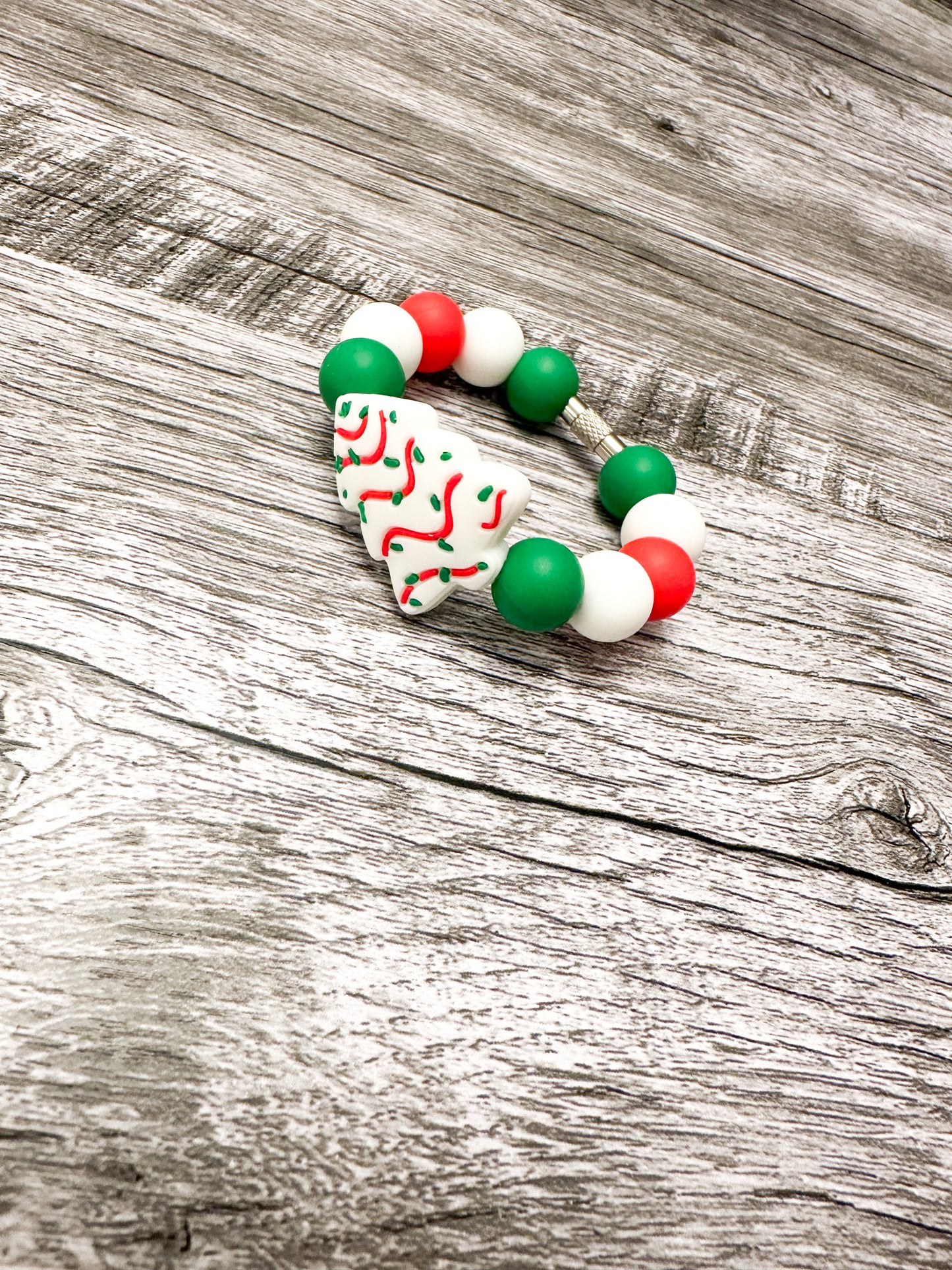 Christmas Tree Snack Cake Cup Charm/Luggage Tag