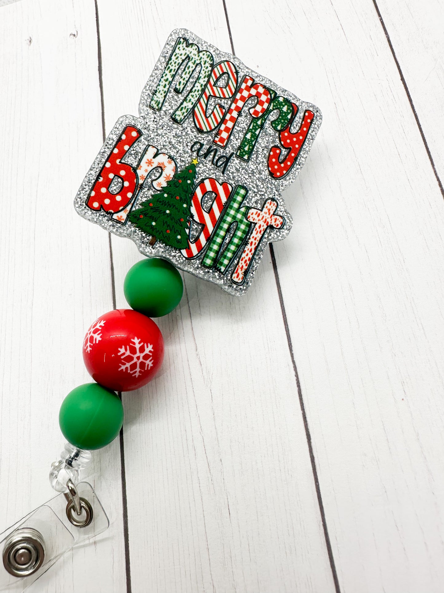 Badge Reel - Merry & Bright