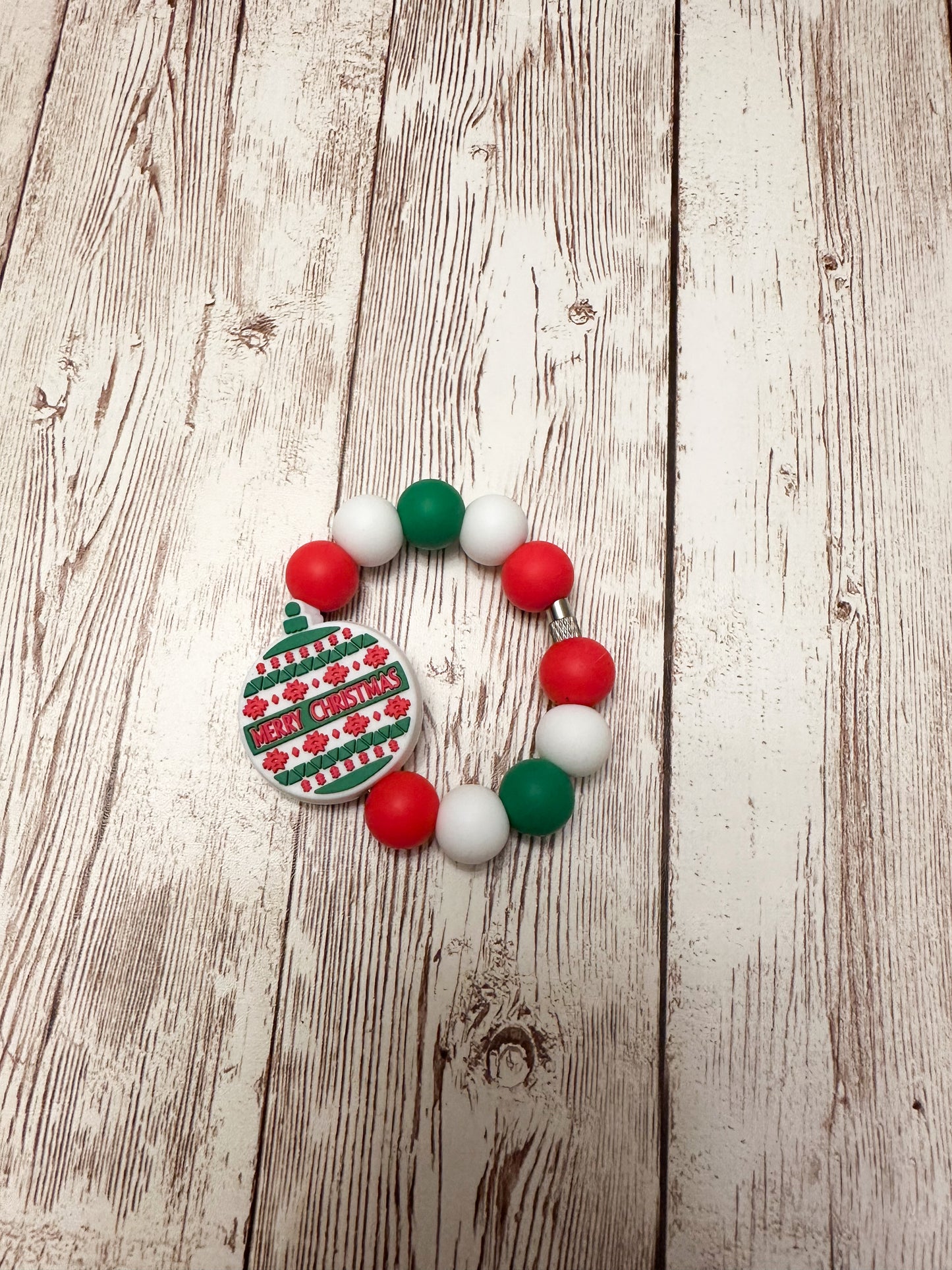 Ornament (White) Cup Charm/Luggage Tag