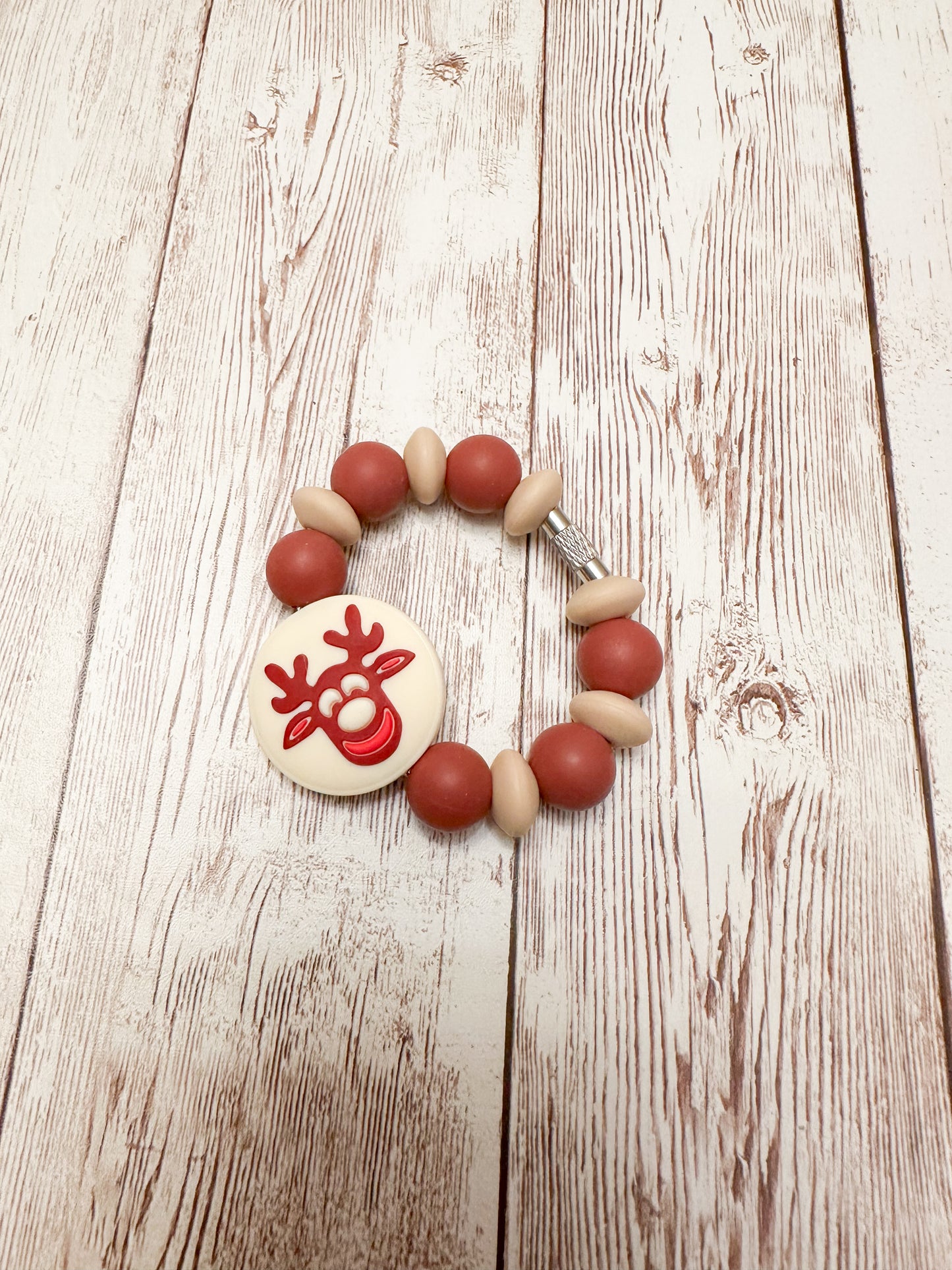 Reindeer Cookie Cup Charm/Luggage Tag