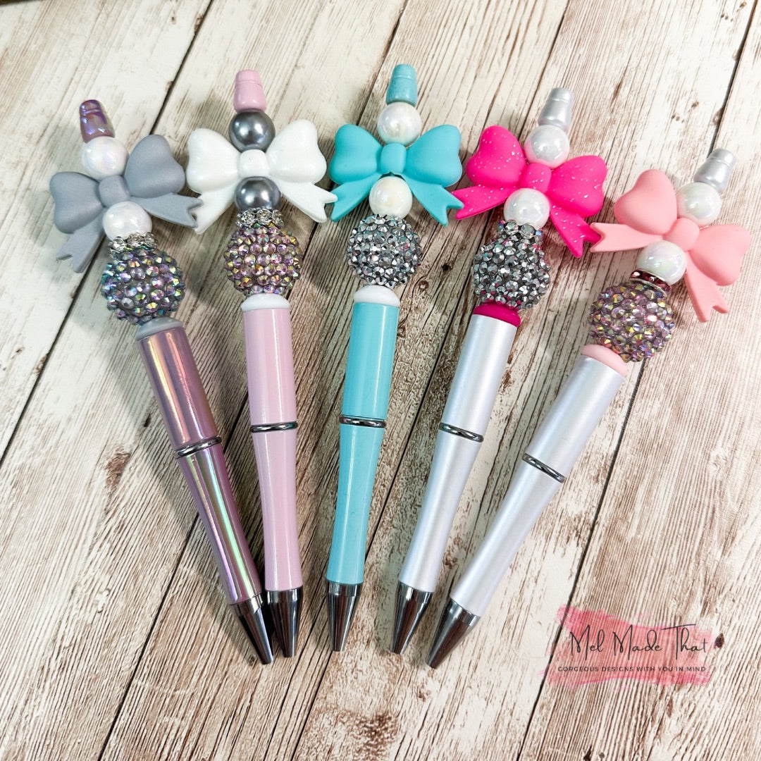 Beaded Pens - Coquette Bow