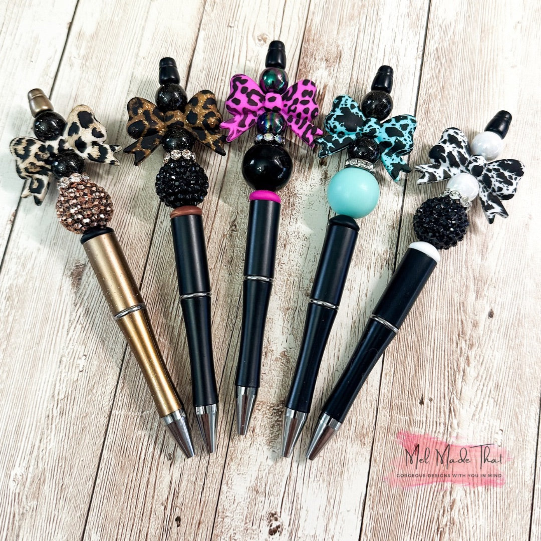 Beaded Pens - Coquette Bow