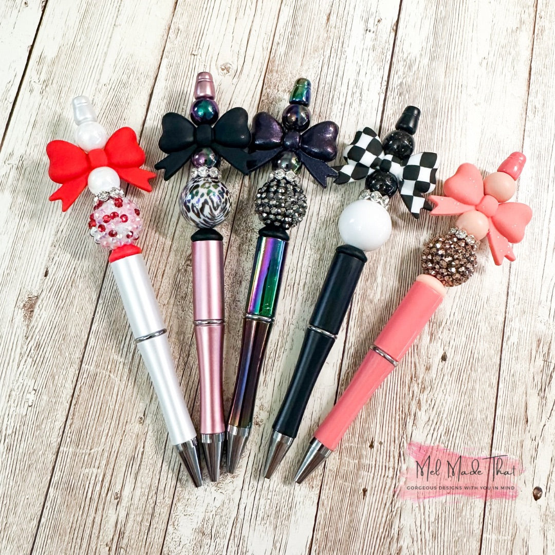 Beaded Pens - Coquette Bow