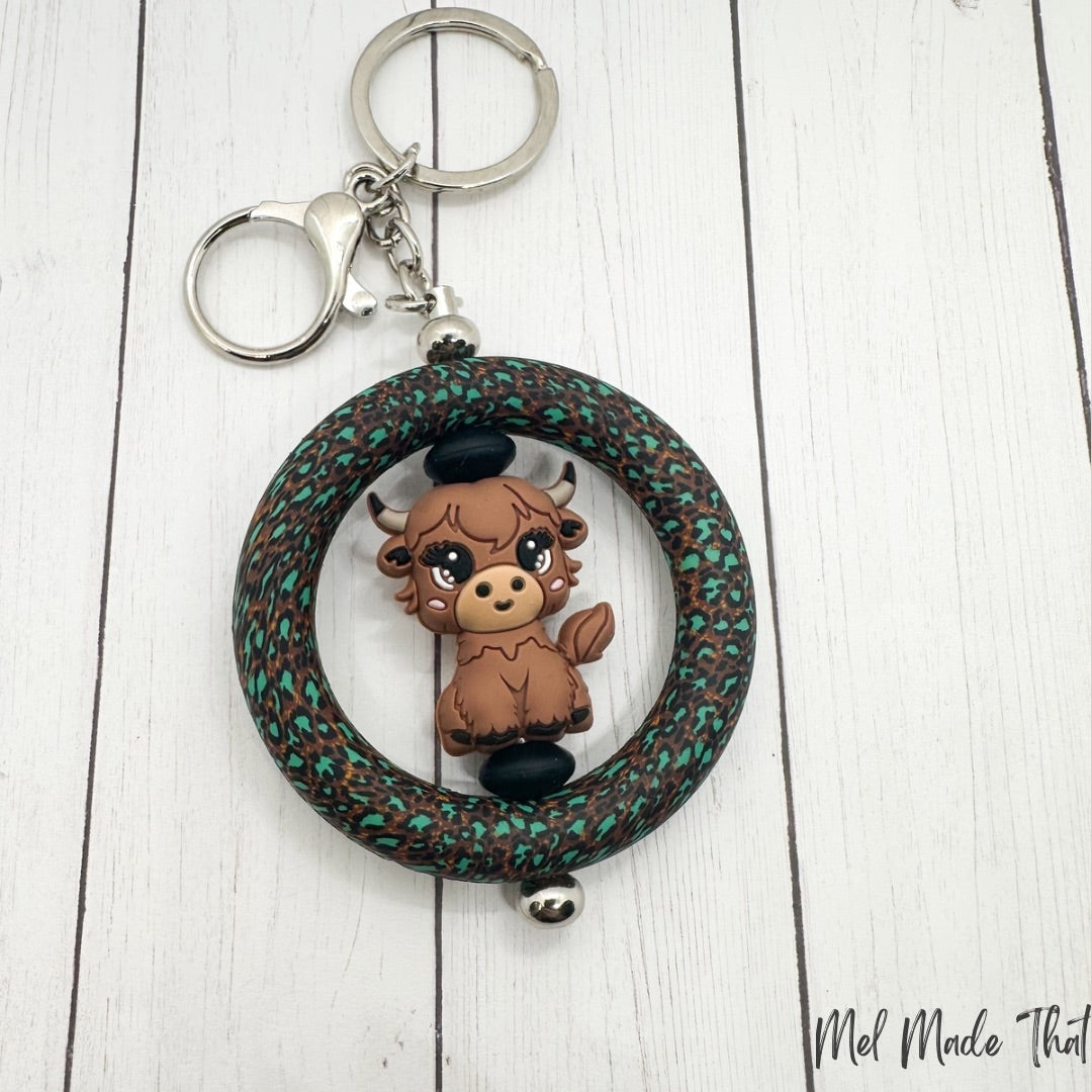 Brown Highland {3D} Keychain
