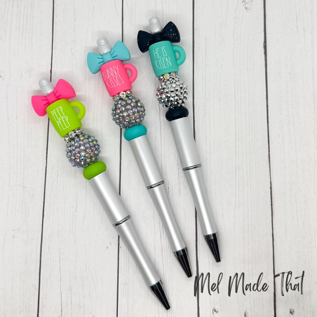 Easter Mug Beaded Pens