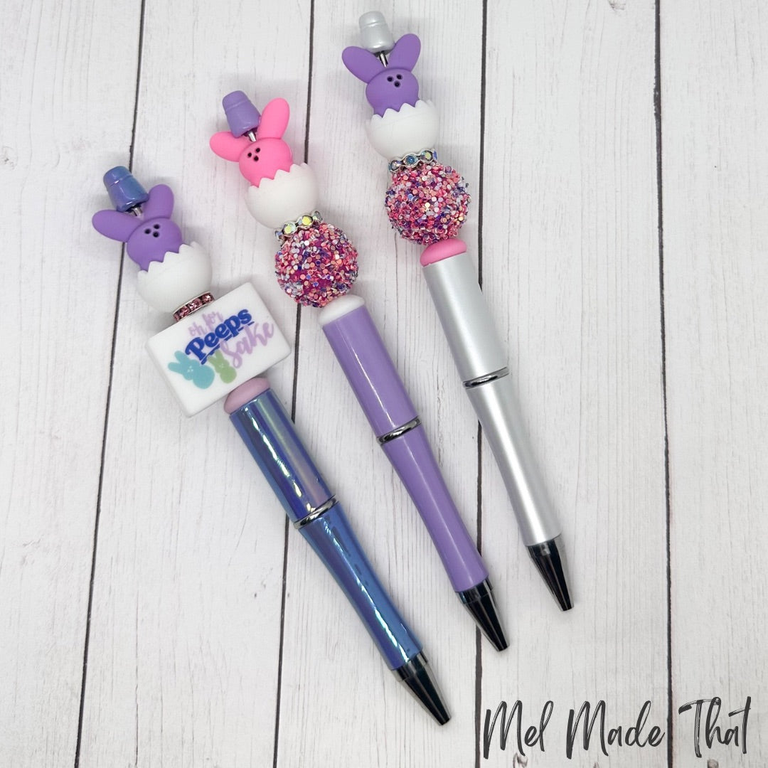 Peep Easter Beaded Pens