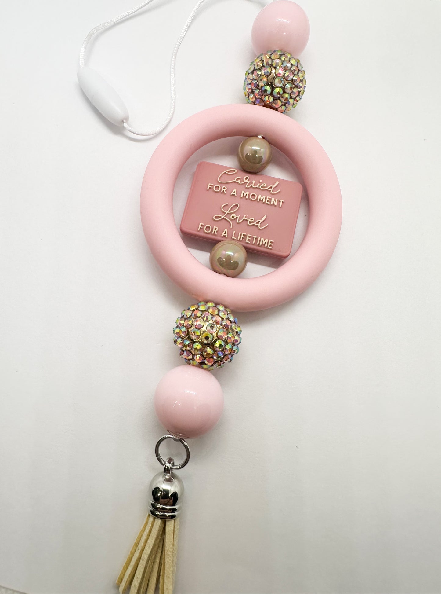 CAR CHARM - In Memory of Baby Girl {for Rearview Mirror}