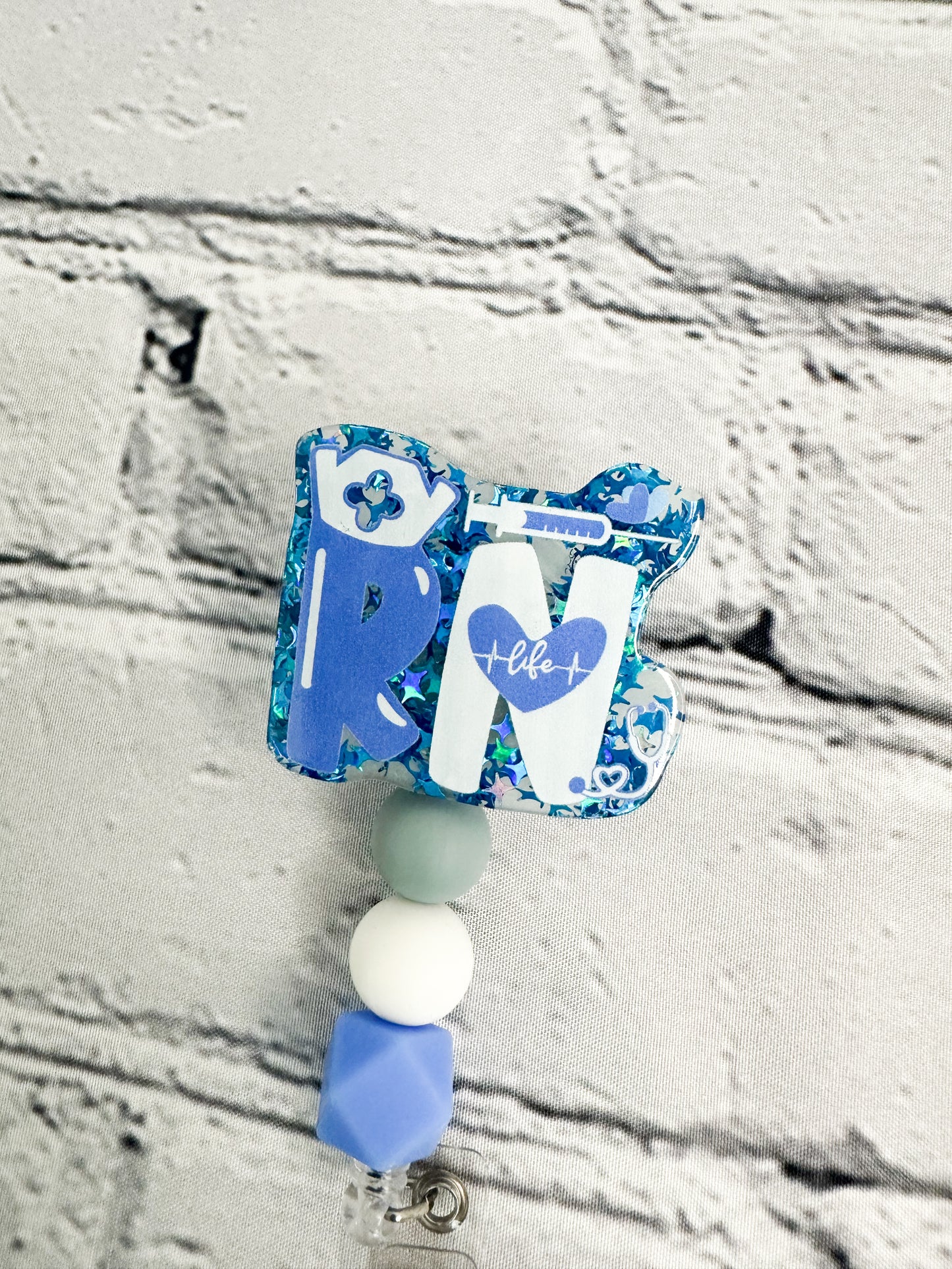 RN Life (Blue) - Badge Reel