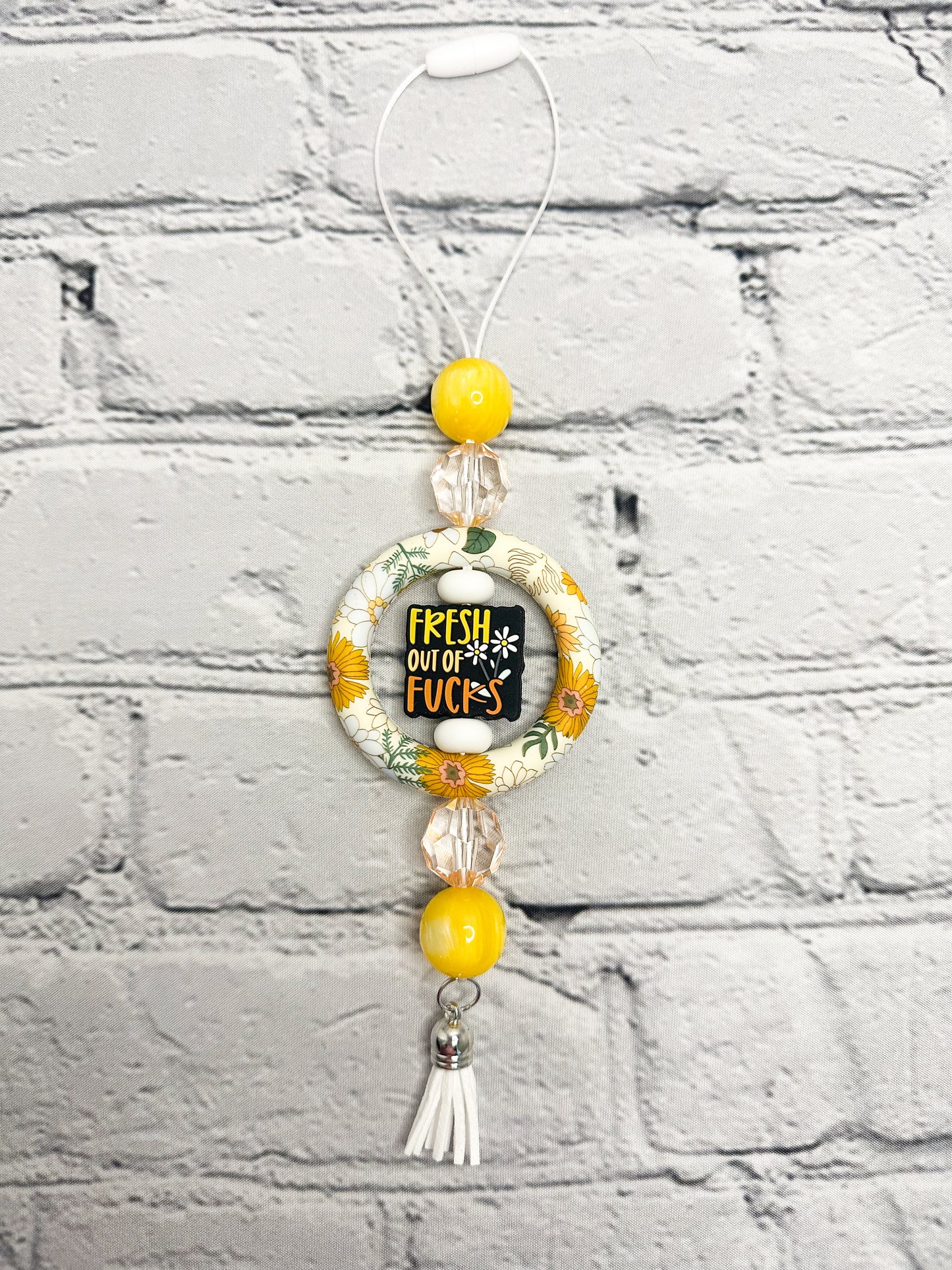 CAR CHARM | Fresh out of Fs {for Rearview Mirror}