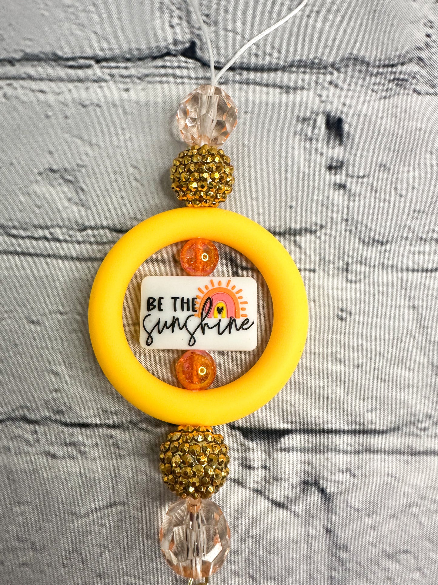 CAR CHARM | Be the Sunshine {for Rearview Mirror}