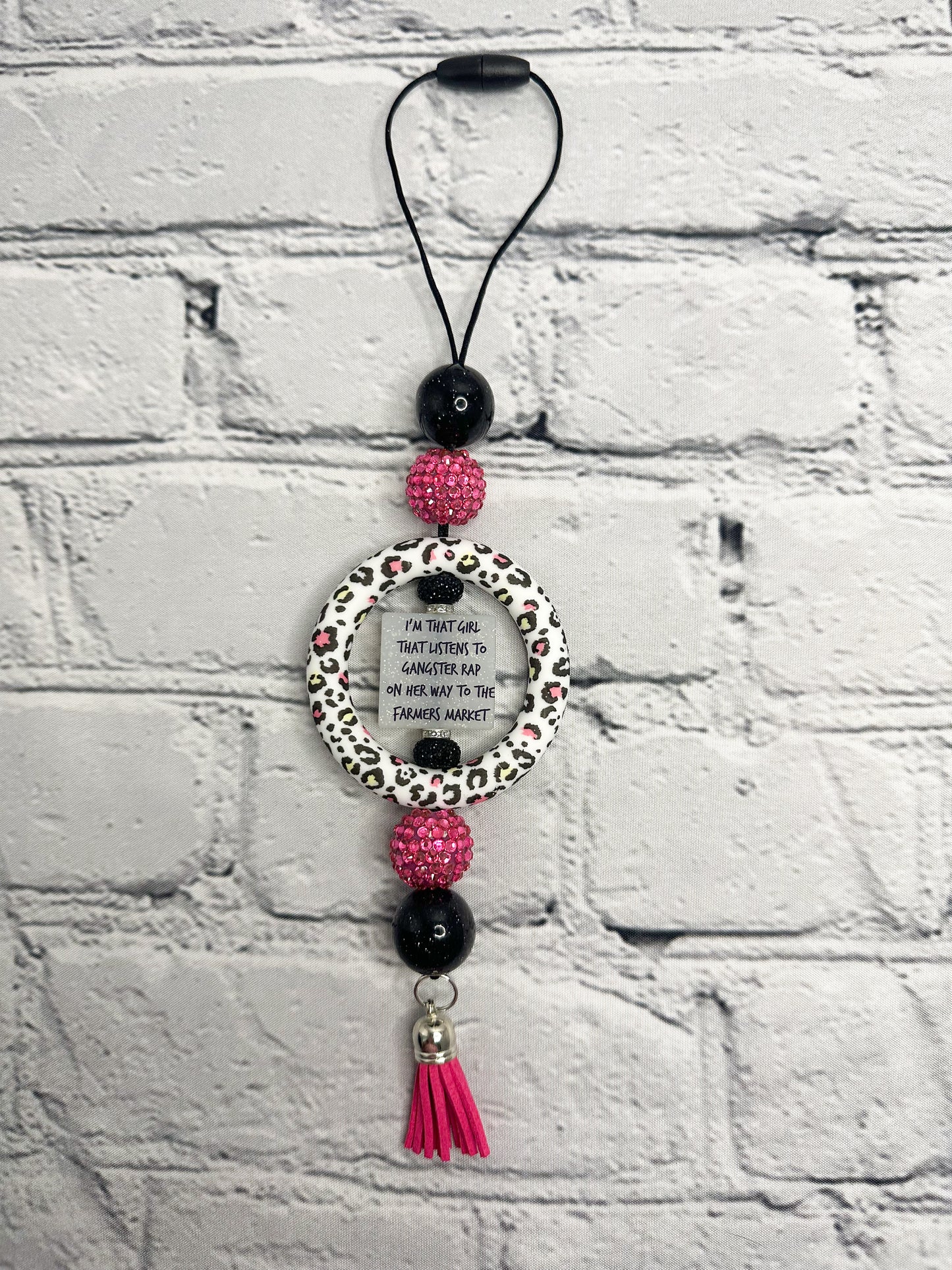 CAR CHARM | Girl who Listens to Rap on the Way to Farmers Market {for Rearview Mirror}