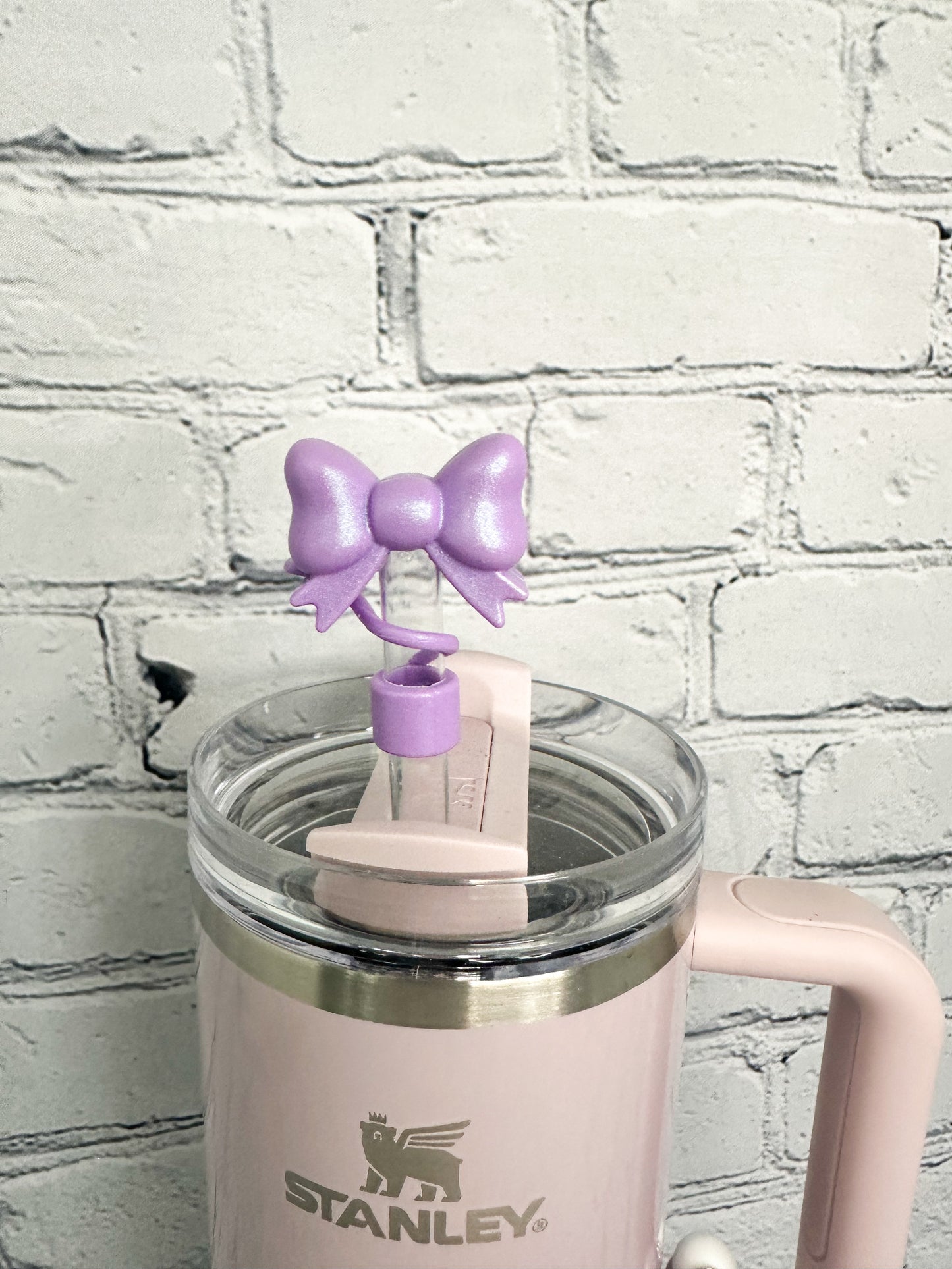 Purple Opal Bow Tumbler Accessories