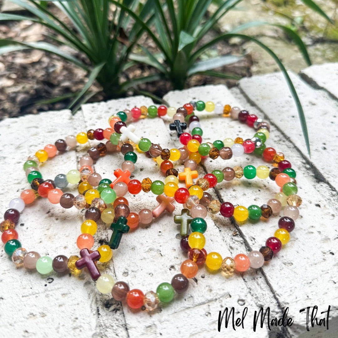 Messy Bracelet - Fall Colors