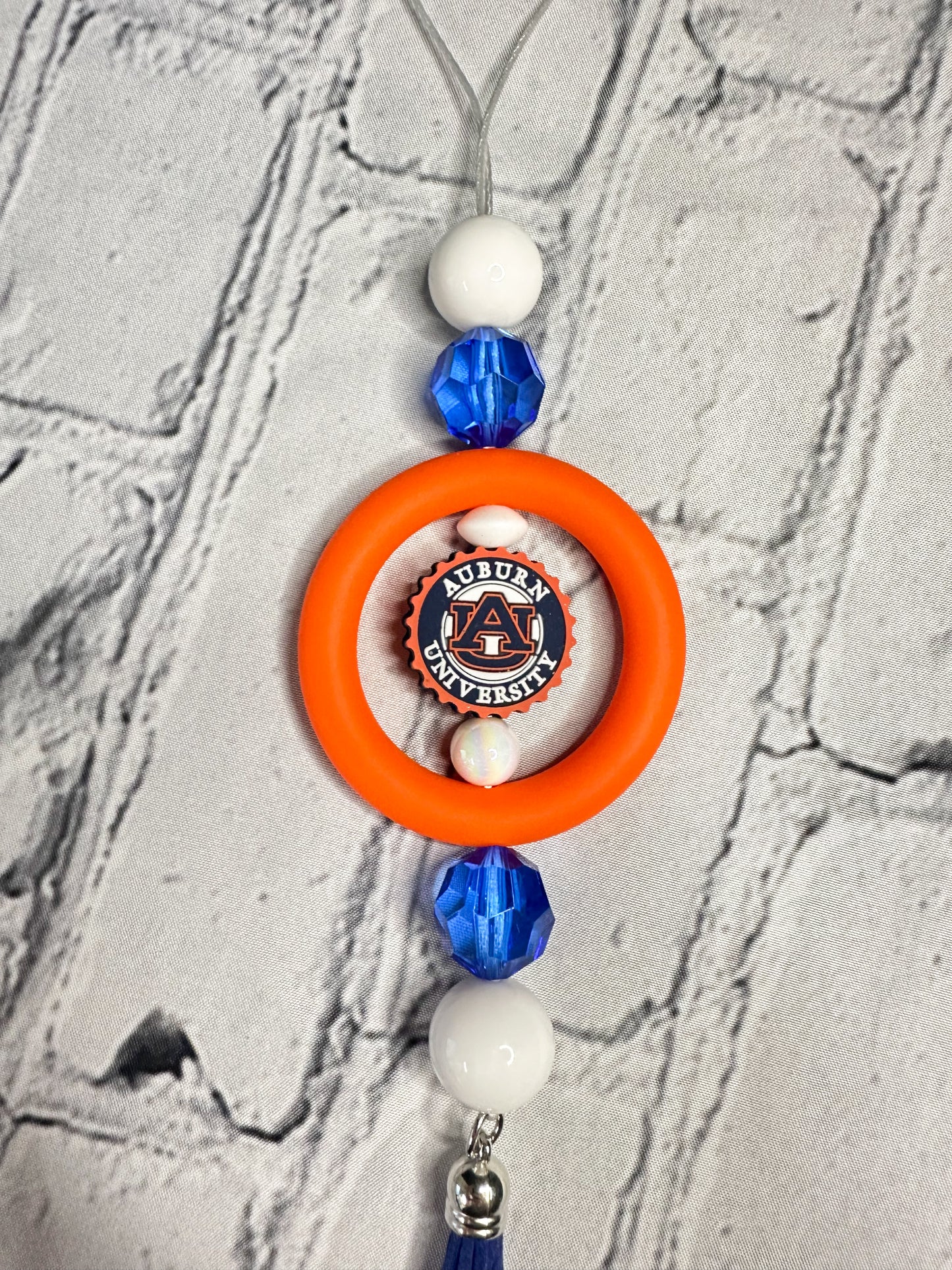 Auburn - War Eagle - CAR CHARM {for Rearview Mirror}