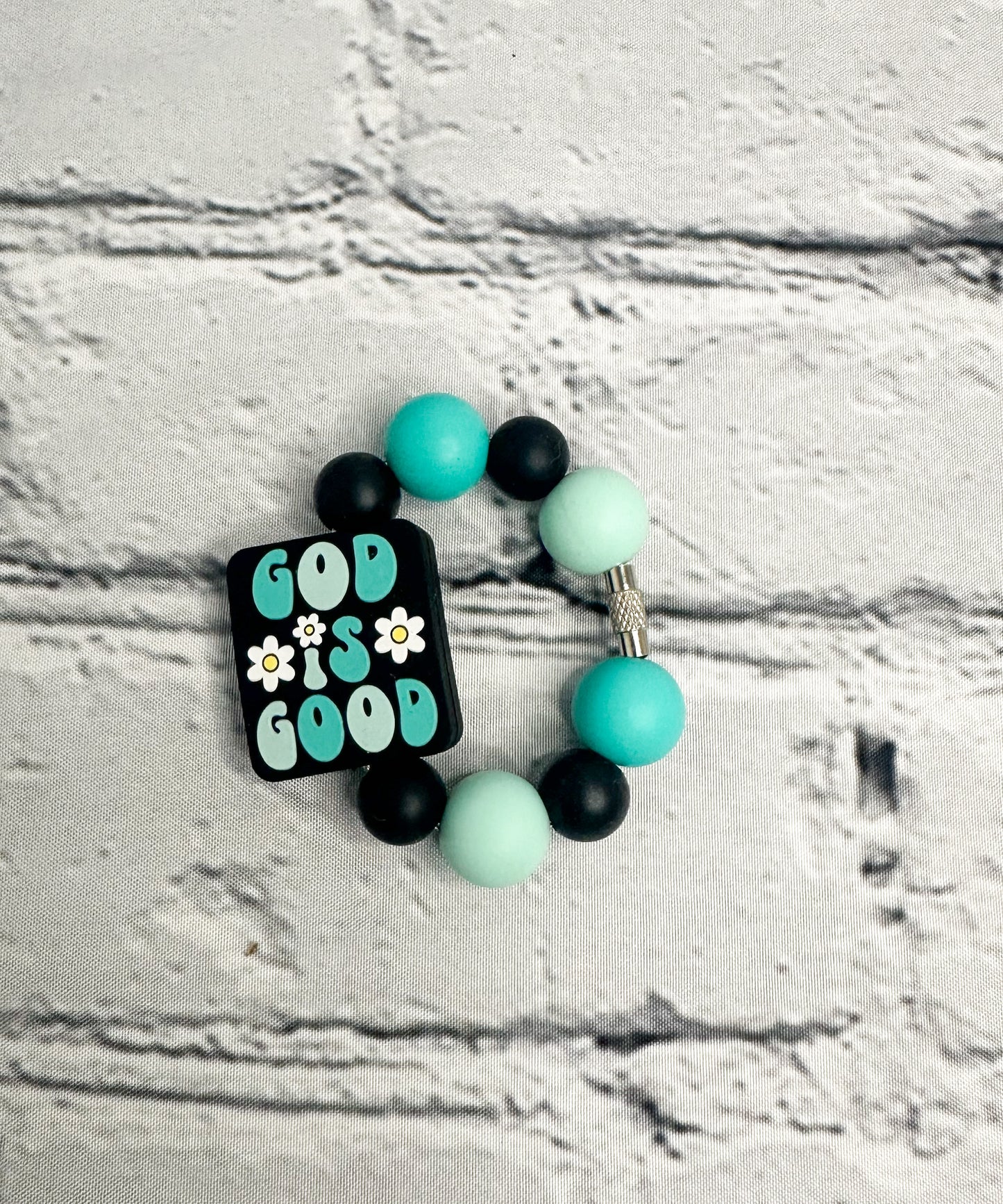 God is Good (blue) - Cup Charm