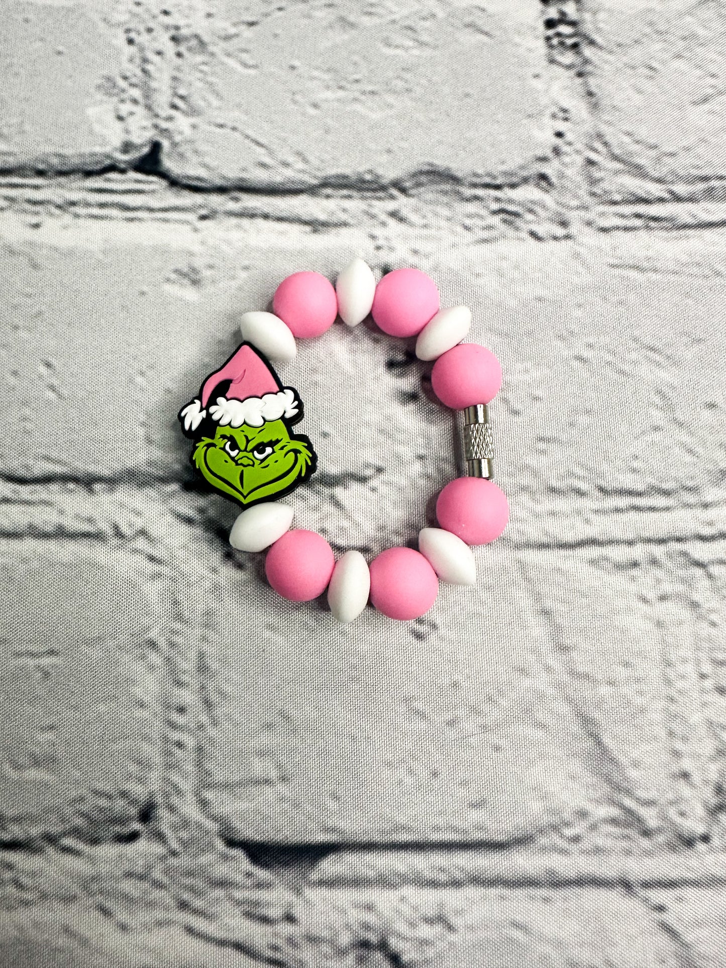 Grinch Pink Hat - Cup Charm
