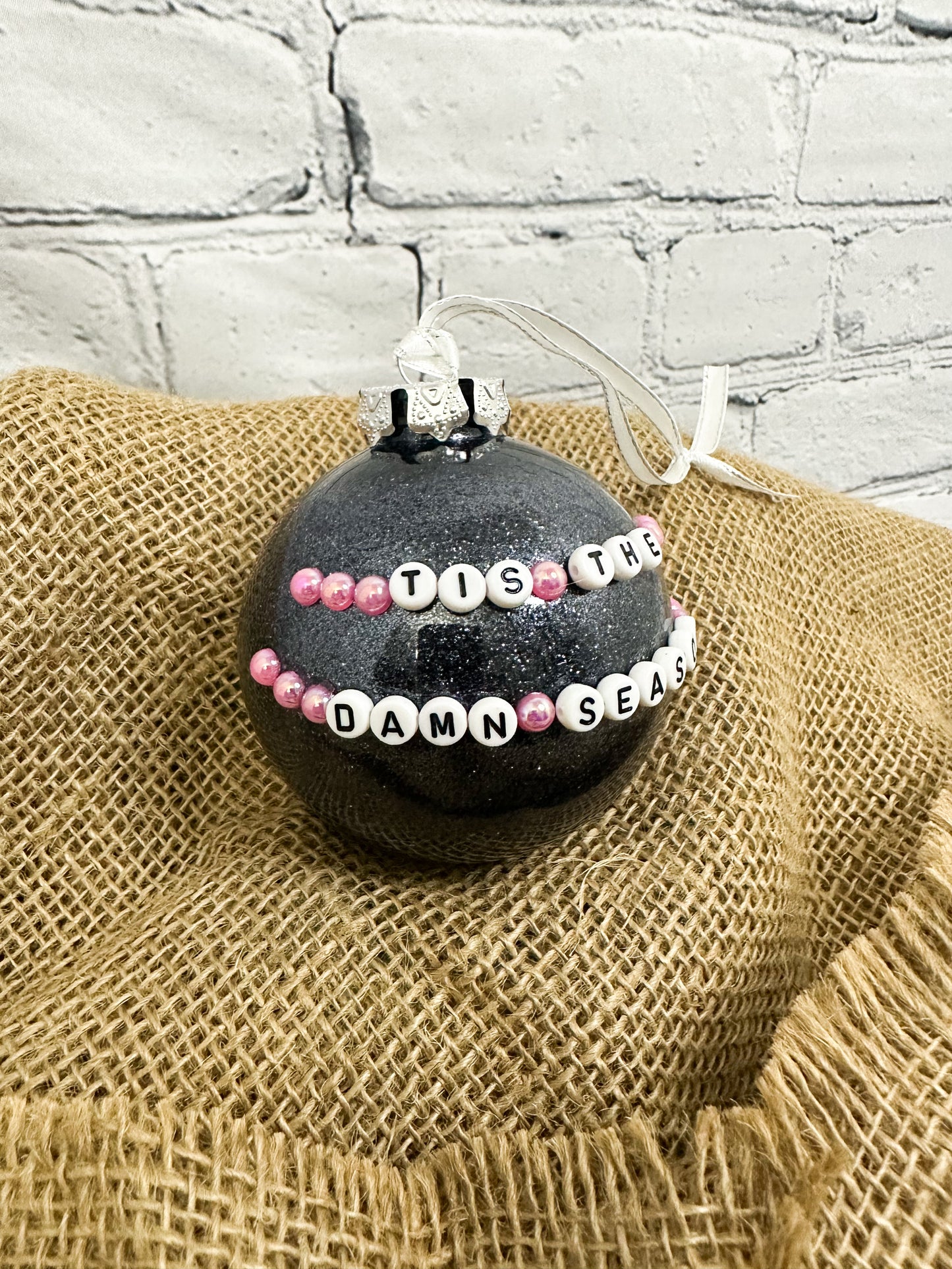 Glitter Ornament - Midnight Blue Tis The Damn Season