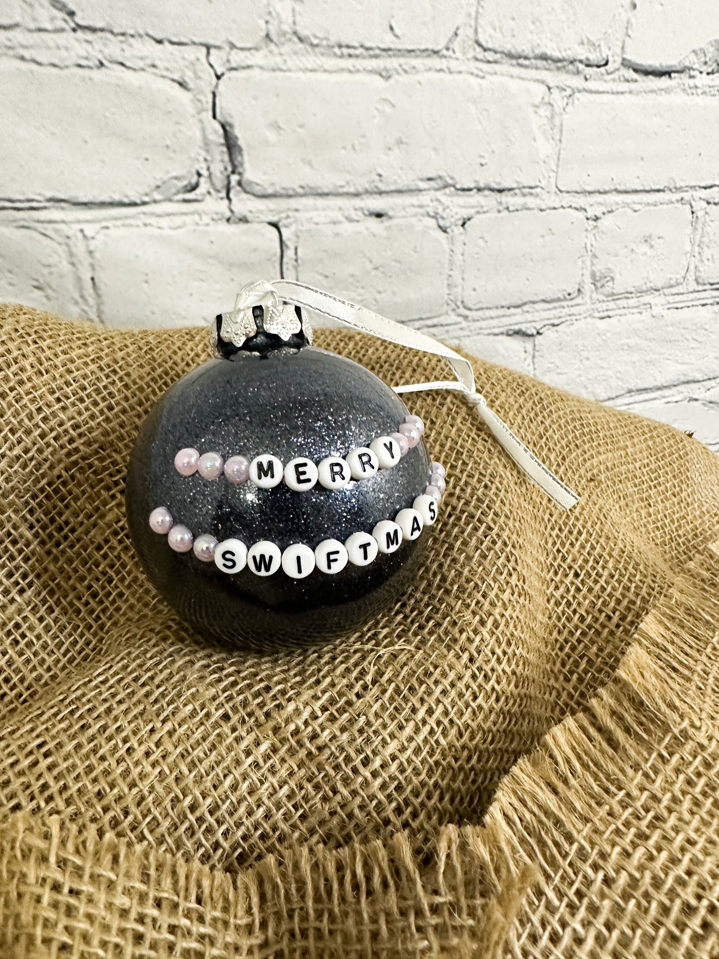 Glitter Ornament - Midnight Blue Merry Swiftmas