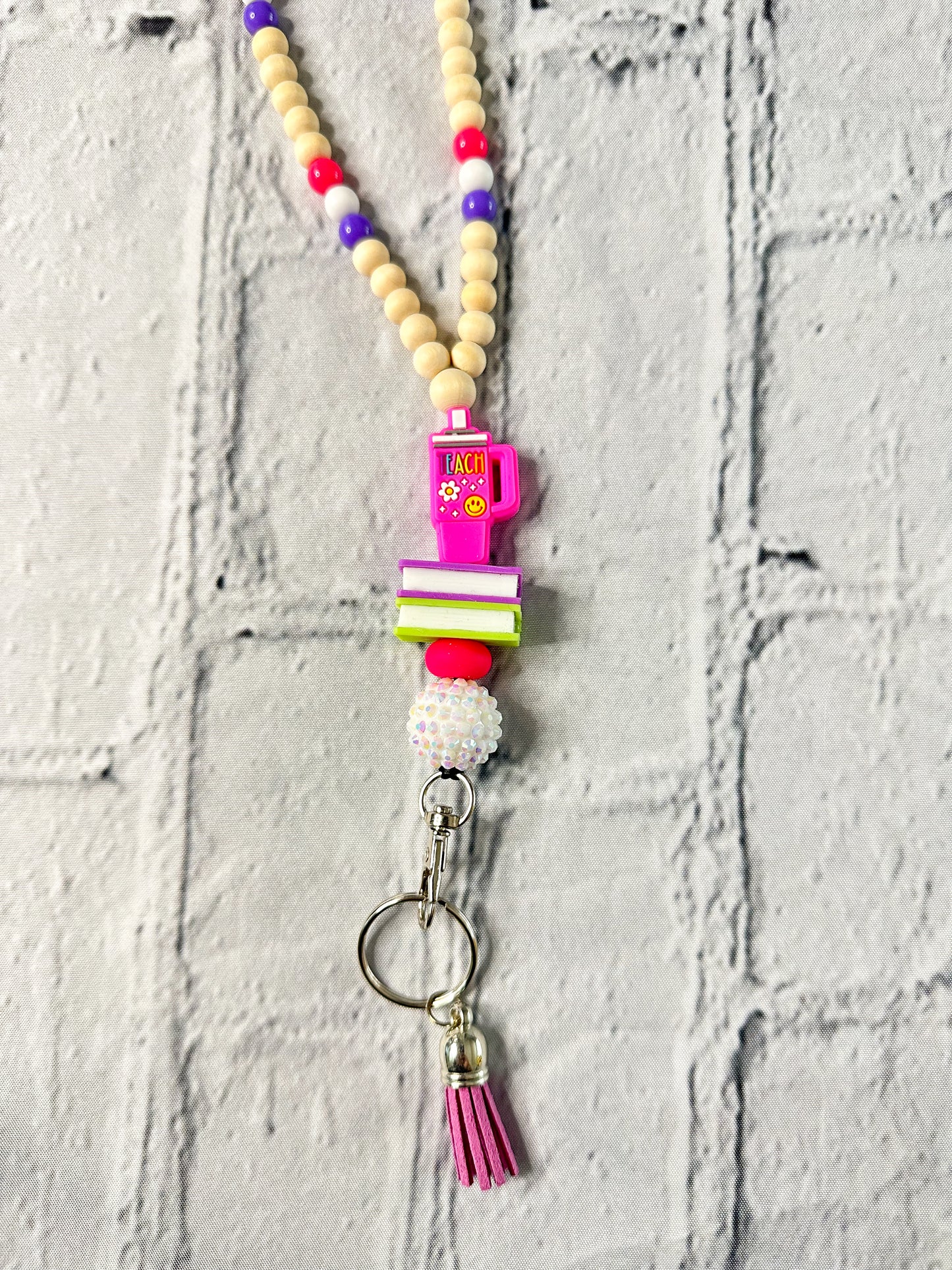 Teacher Pink Cup - Lanyard