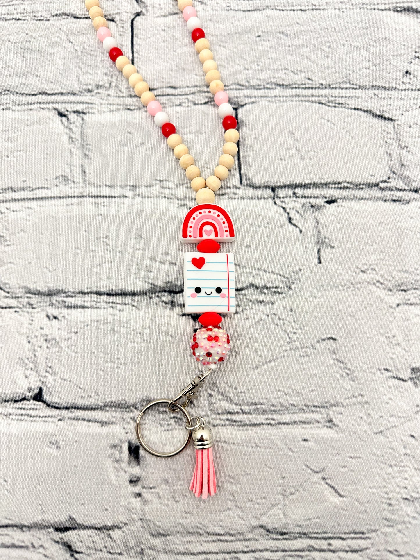 Valentine's Notebook Paper - Lanyard