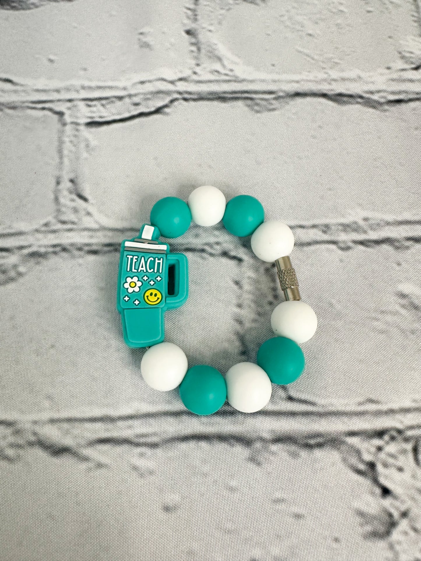 Teal Teacher Cup - Cup Charm