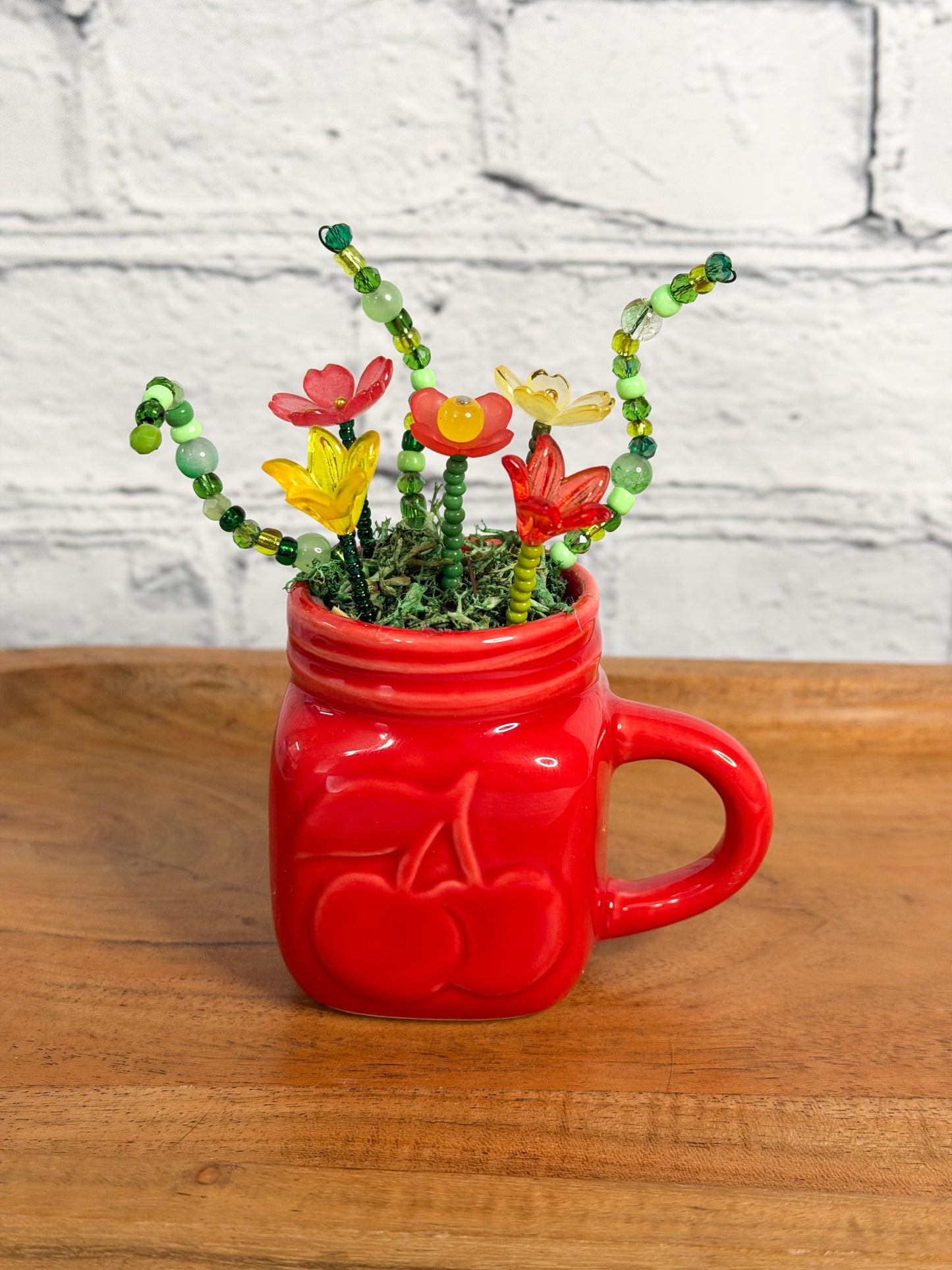Mini Beaded Flower Arrangement | Summer Themed