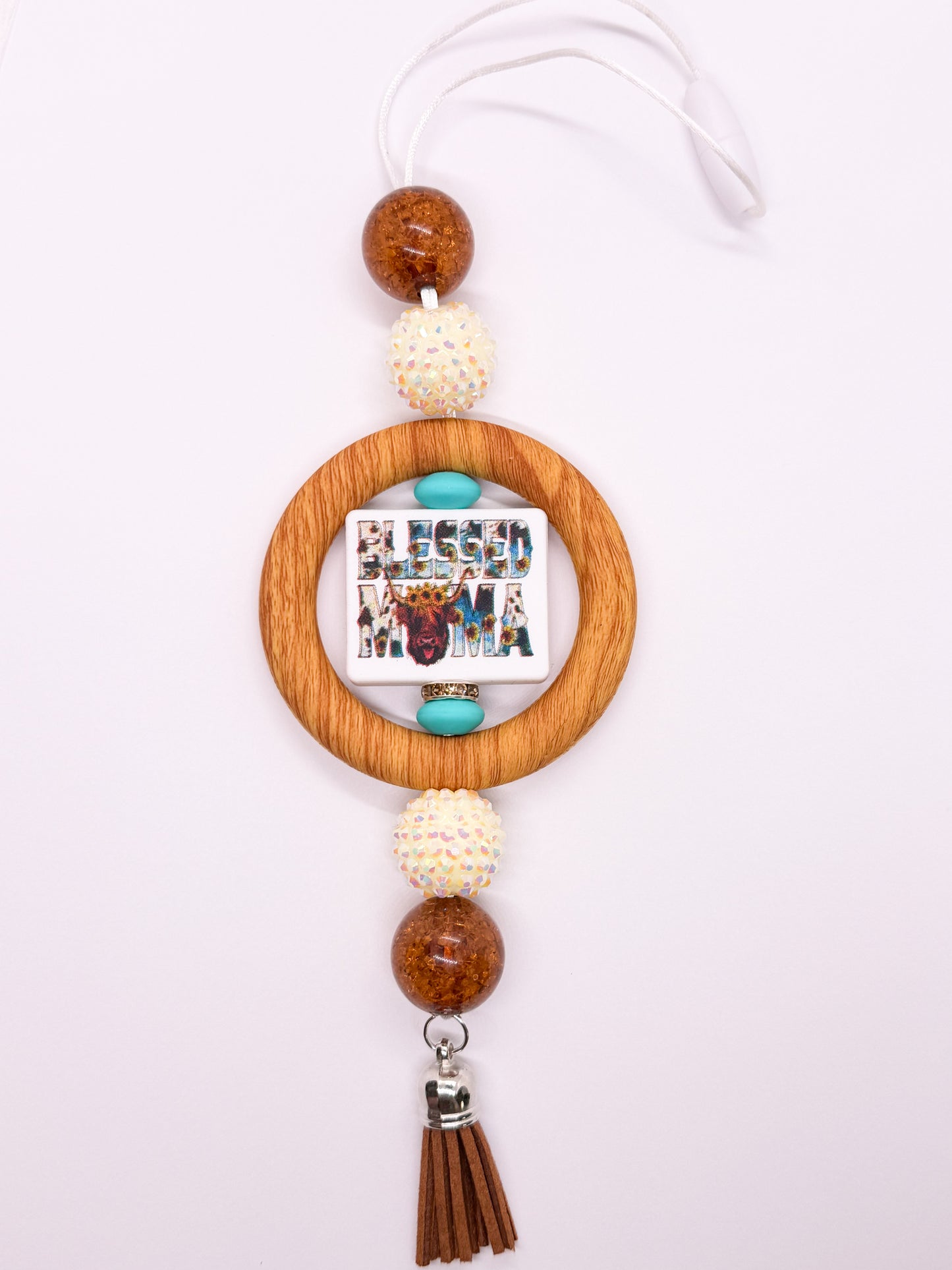 Blessed Mama - CAR CHARM {for Rearview Mirror}