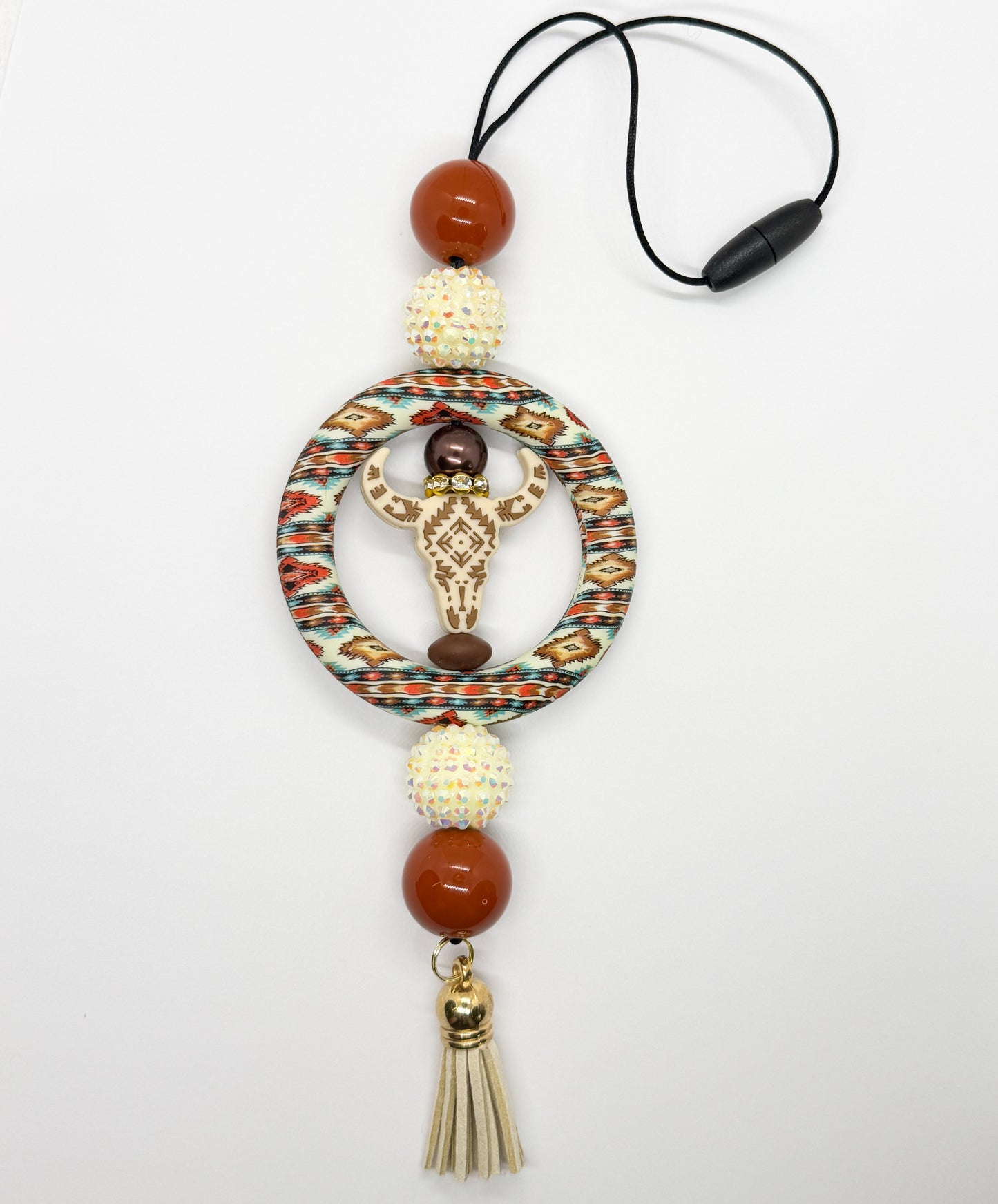 Western Steer - CAR CHARM {for Rearview Mirror}
