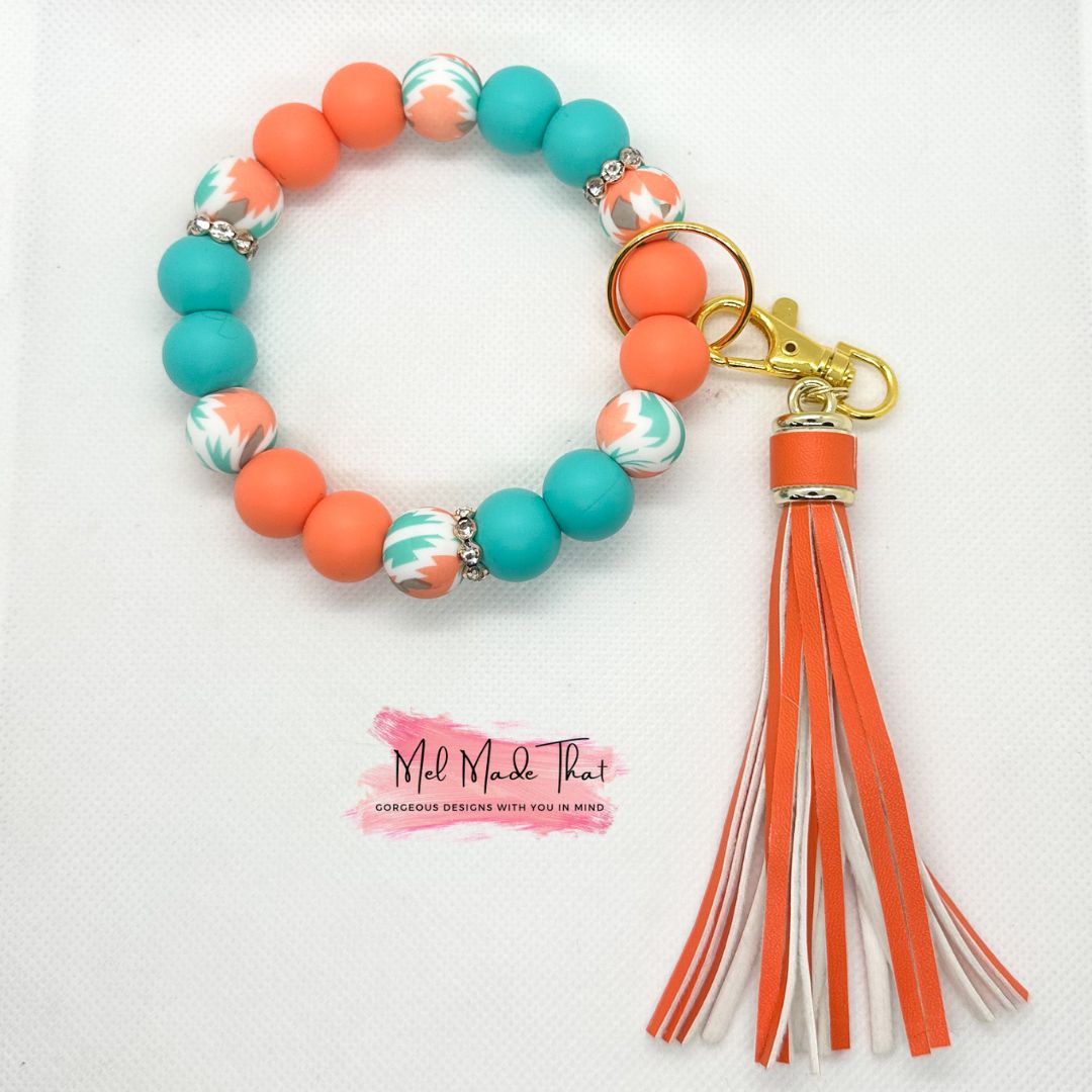 WRISTLET - Turquoise/Coral/Aztec