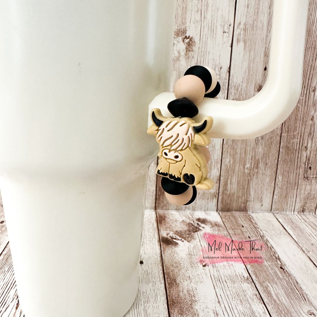 Cup Charm/Luggage Tag - Highland Cow