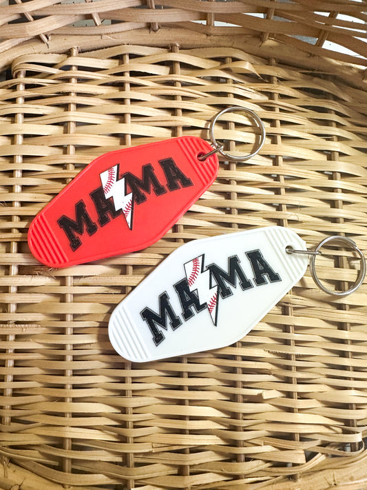 Retro/Vintage Motel Keychain - Softball Mama