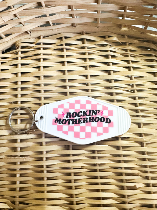 Retro/Vintage Motel Keychain - Rockin' Motherhood