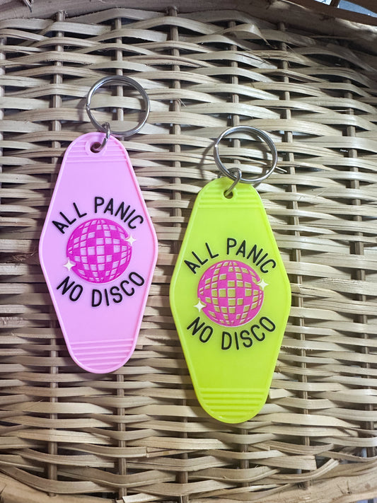 Retro/Vintage Motel Keychain - All Panic No Disco