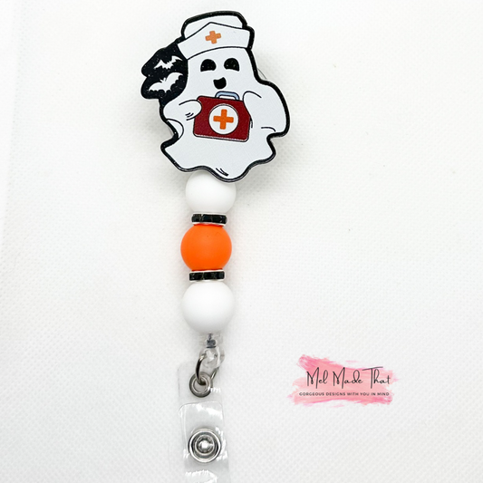 Badge Reel - Ghost Nurse