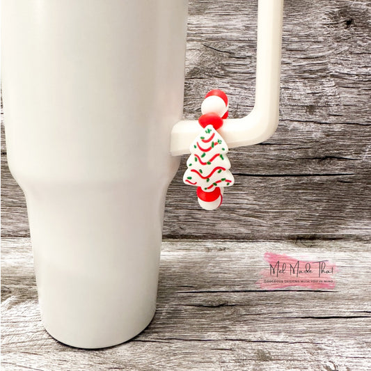 Christmas Tree Snack Cake Cup Charm/Luggage Tag