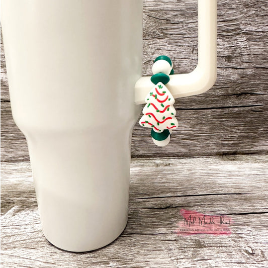 Christmas Tree Snack Cake Cup Charm/Luggage Tag