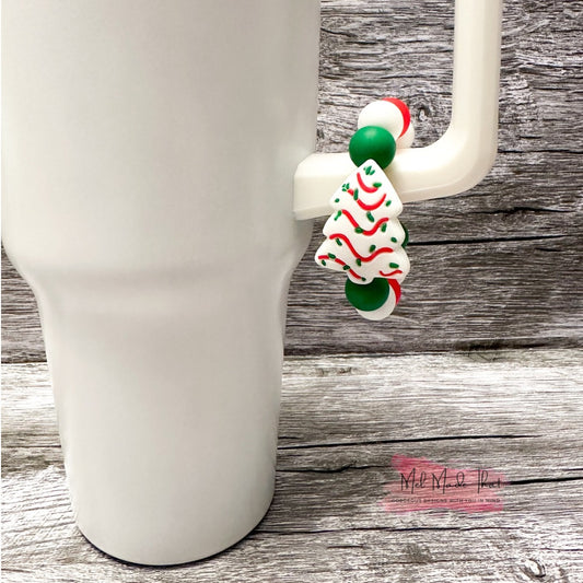 Christmas Tree Snack Cake Cup Charm/Luggage Tag