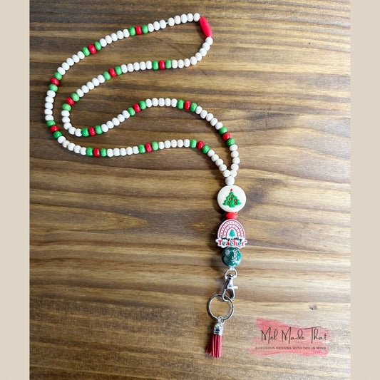 Very Merry Teacher LANYARD - Christmas Cookie