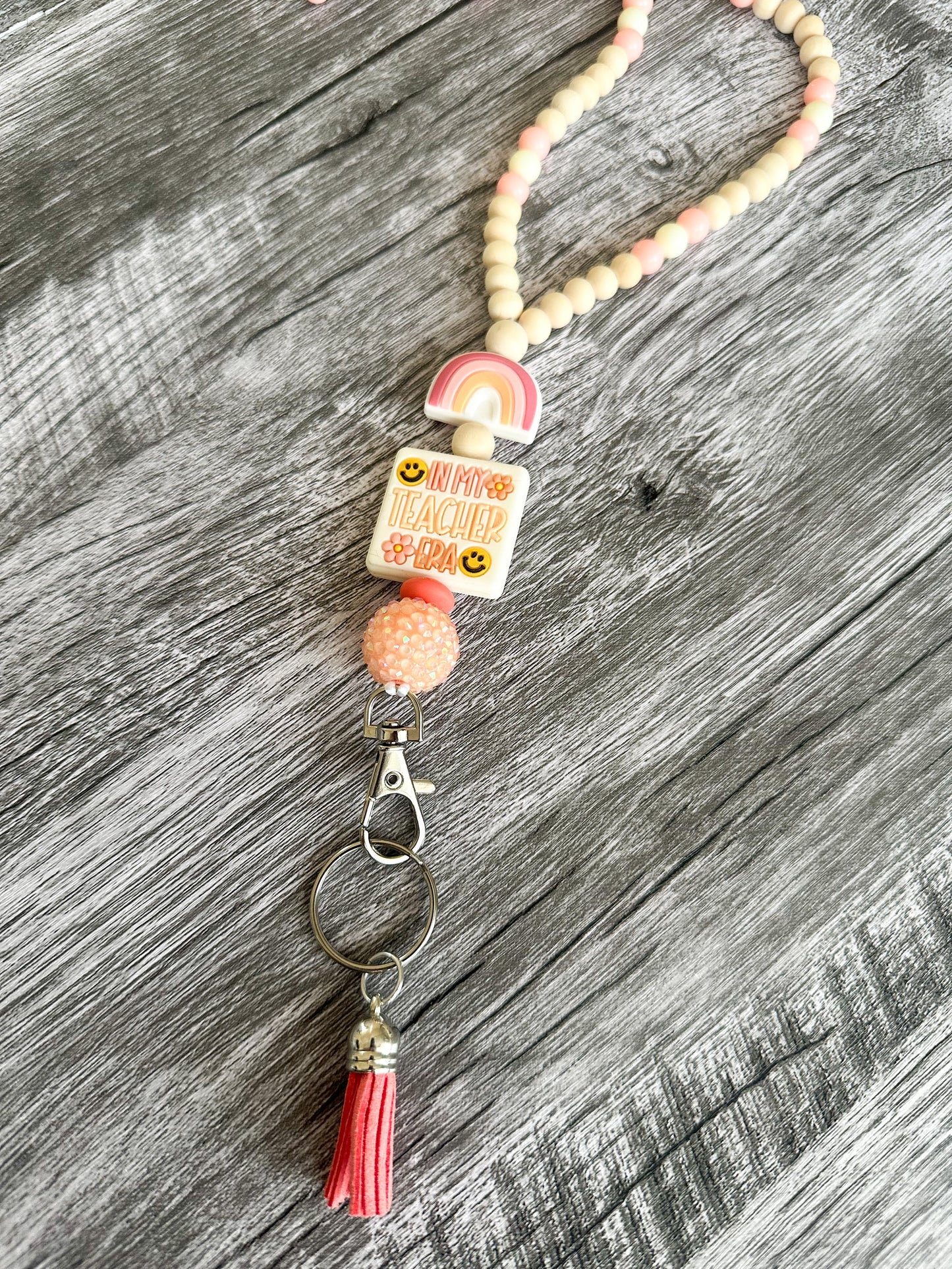 LANYARD - In My Teacher Era (Coral)