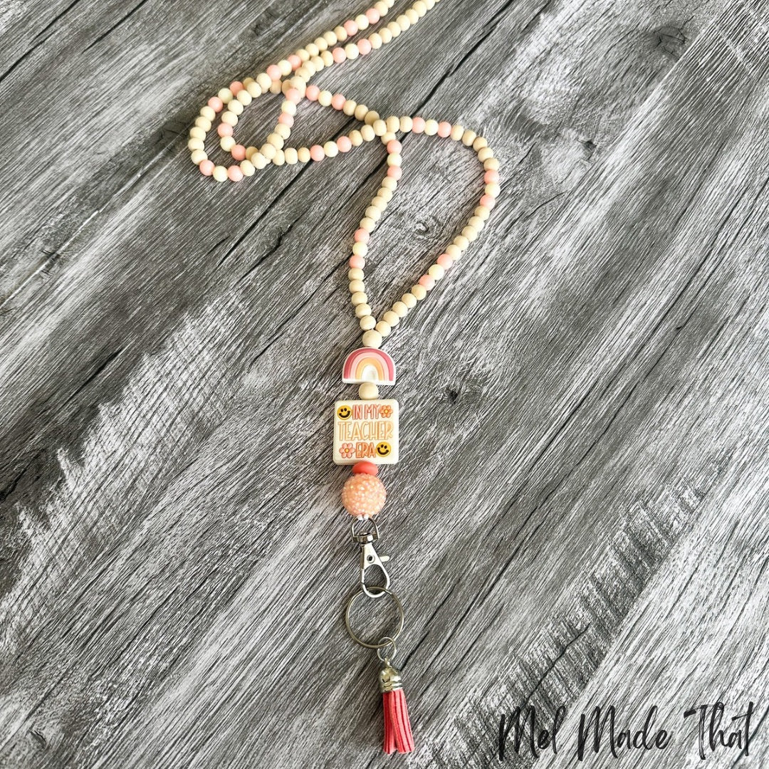 LANYARD - In My Teacher Era (Coral)