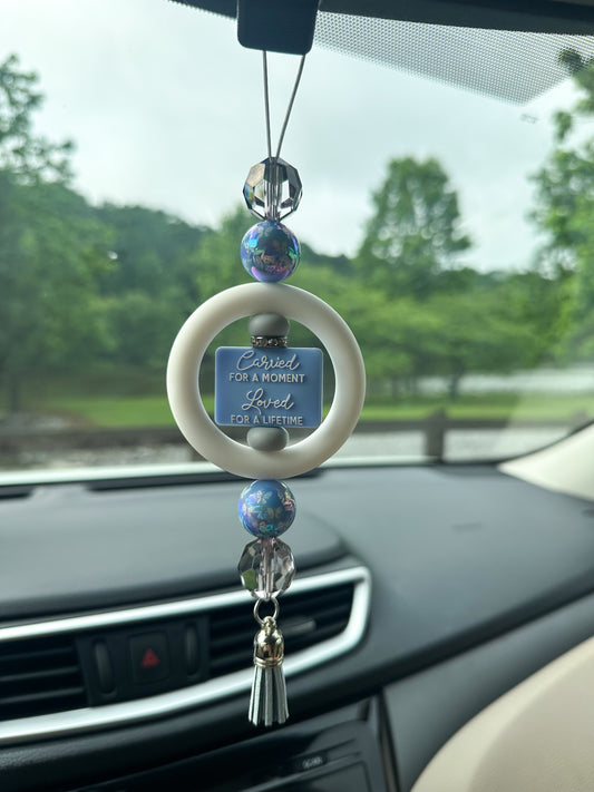 CAR CHARM - In Memory of Baby Boy {for Rearview Mirror}